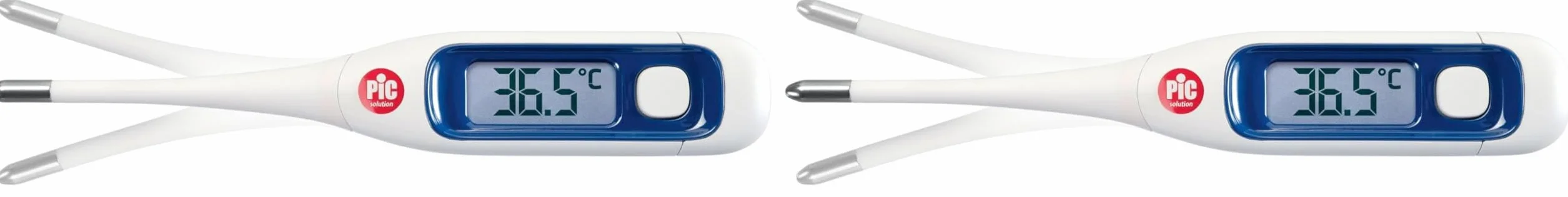 Pic Solution Termometro Digitale Vedo Clear Zoom Sonda Flessibile 2.3x2.7x14.6 cm Confezione da 2