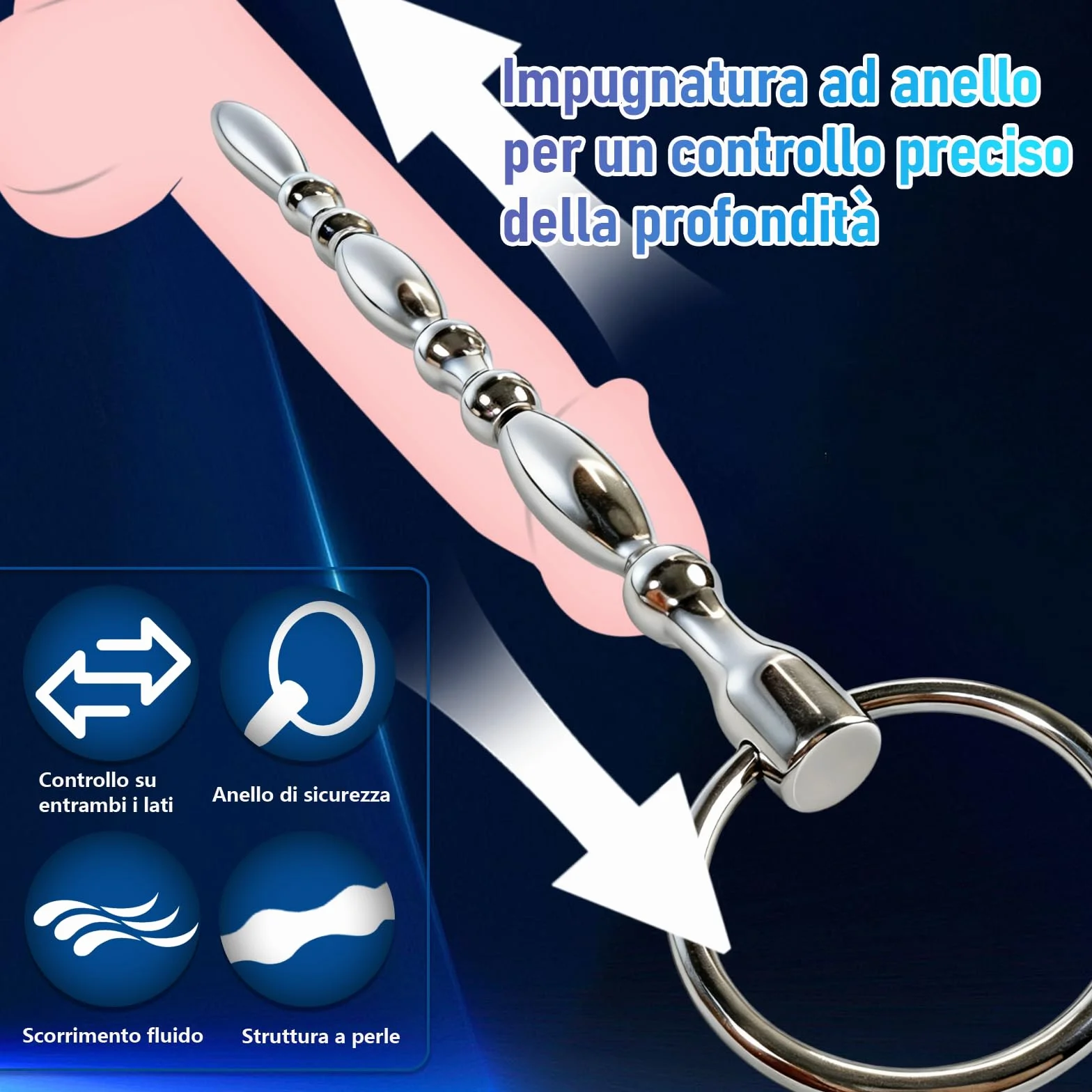 Dilatatori Uretrali 200×10mm Sonda Uretrale Uomo Plug Uretra Maschile Dilatatore Pene