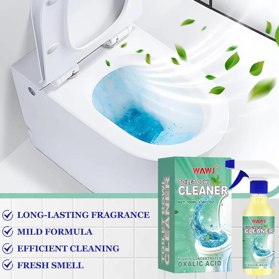 Detergente per la tazza del water, Detergente per WC in Acido ossalico, Rimozione delle urine extra forte, Detergente per WC e schiuma, rimozione del calcare contro calcare e sporco