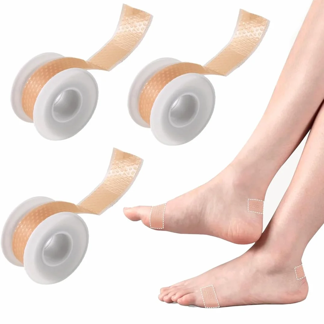 Cerotti per Vesciche, Rotolo di Cerotto per Bolle, Cerotto per bolle, 300 cm, mpermeabile Invisibile Blister Cuscino Cerotti Vesciche Piedi, cerotto protettivo per talloni e bolle