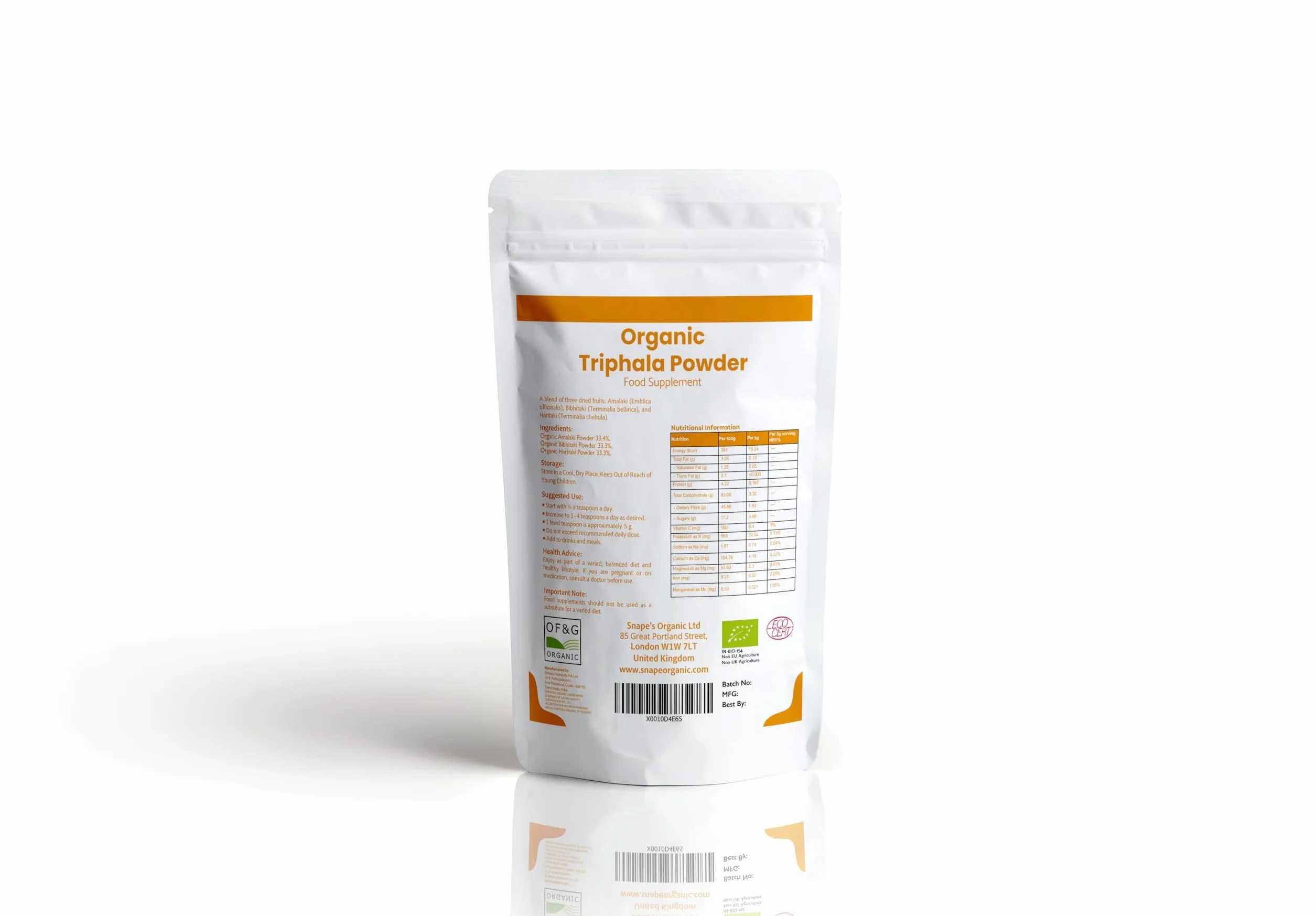 Polveri Di Triphala Biologica 500g