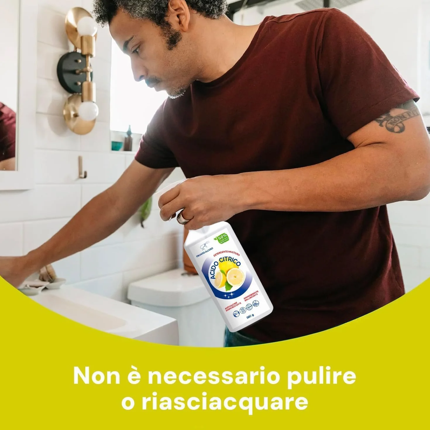 Acido Citrico Smapiù Multiuso Disincrostante Anticalcare 500ml Profumo Limone
