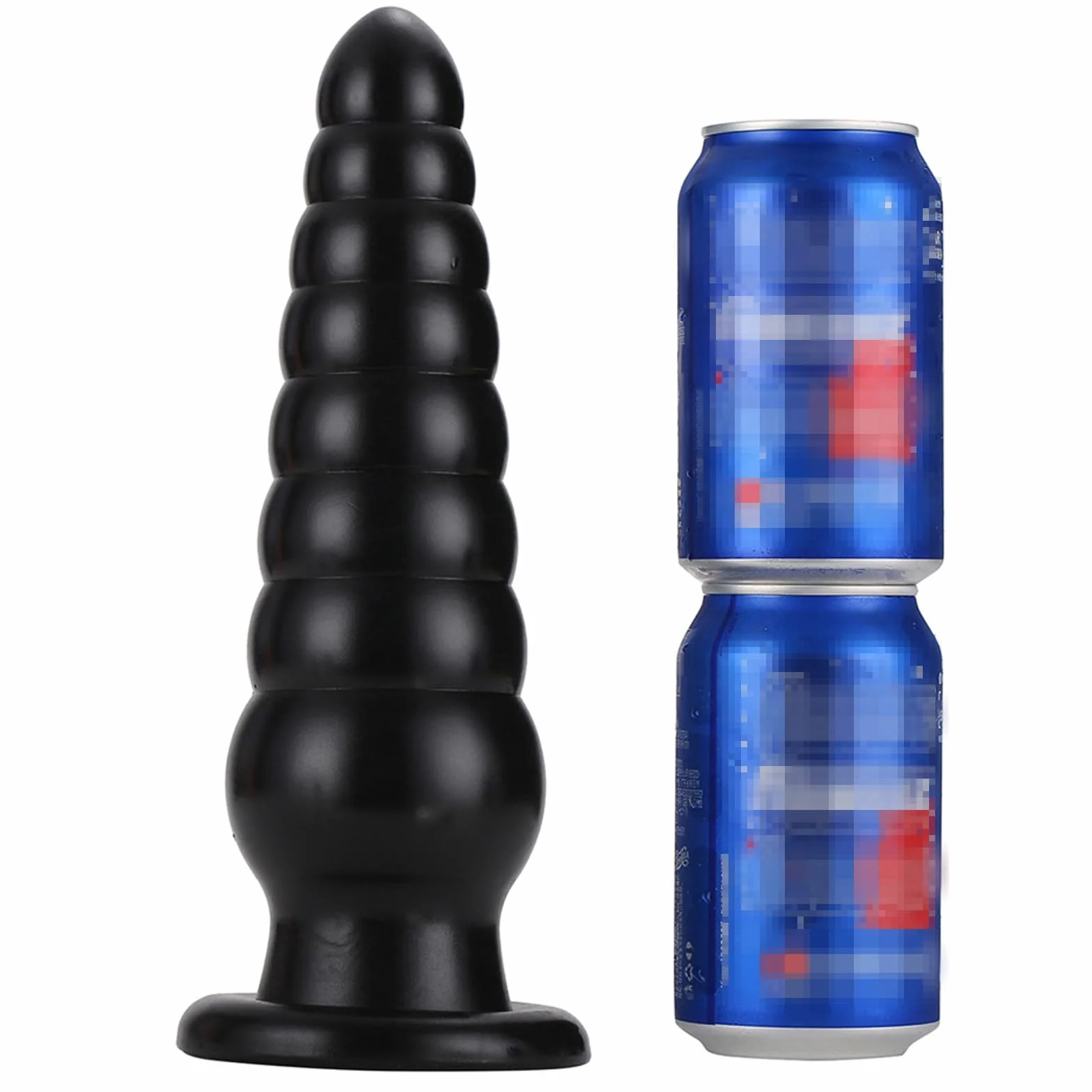 BDSMYOU Plug Anale Dildo Anale Dildo XXL Gigante con 8 Palline Anali e Ventosa,Sex Toys Extra Large Dilatatore Ano per Donna Uomo,Toys Sessuali per Donna Uomini Coppie (Nero)