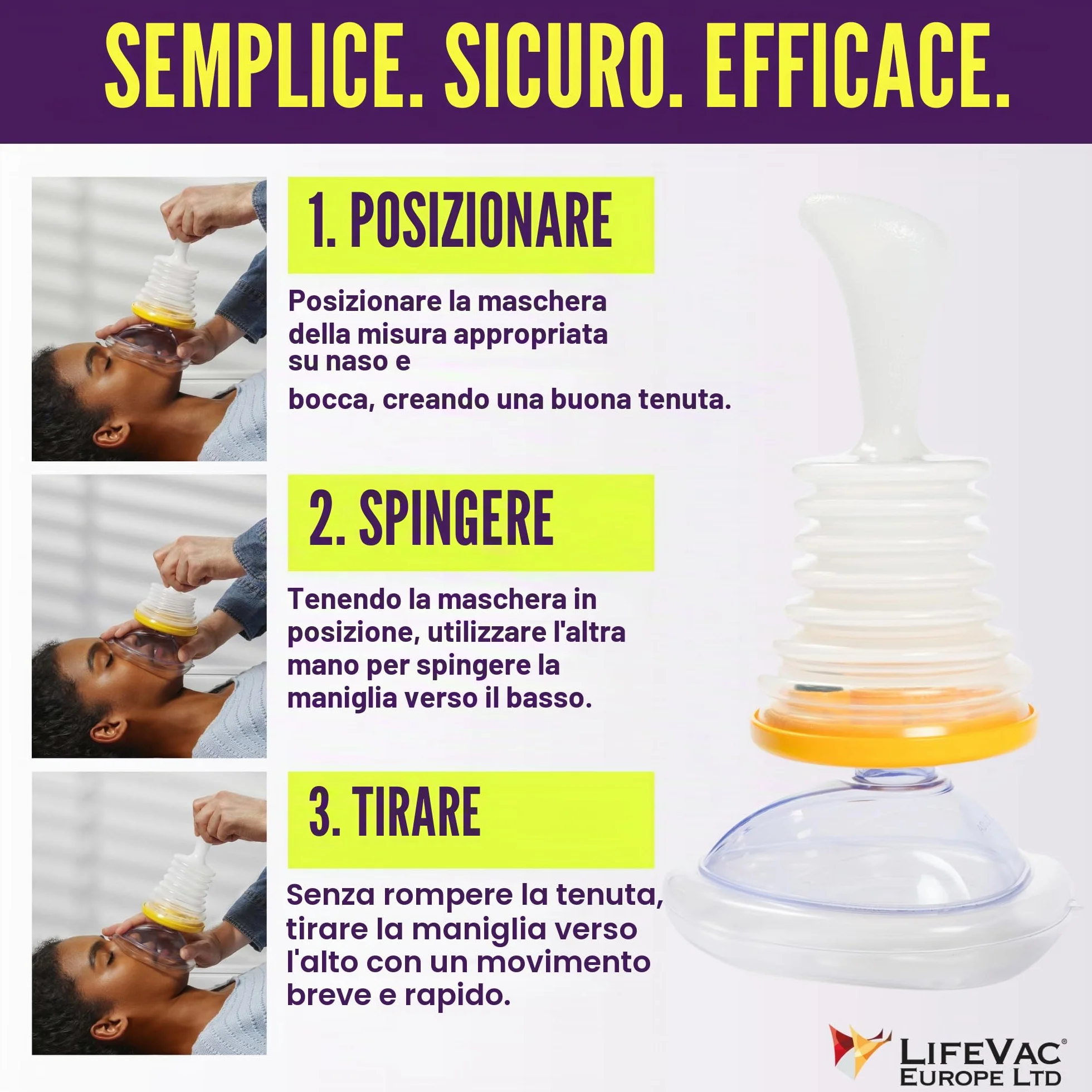 LifeVac Dispositivo anti-soffocamento Kit domestico