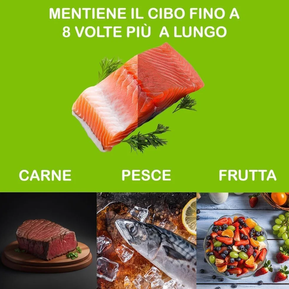GM 100 Sacchetti Sottovuoto Goffrati 10x15 cm per Alimenti, Senza BPA