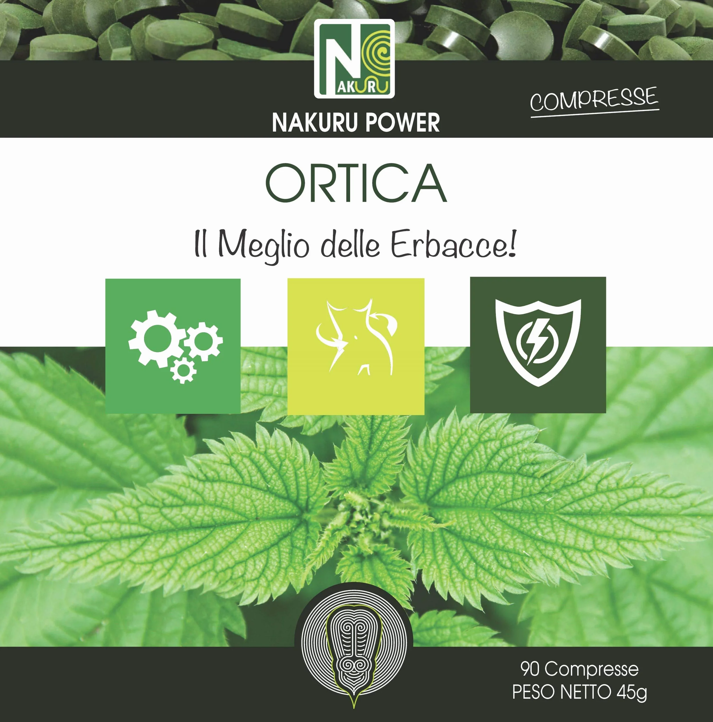 NAKURU Ortica 90 compresse 500mg Gamma Power