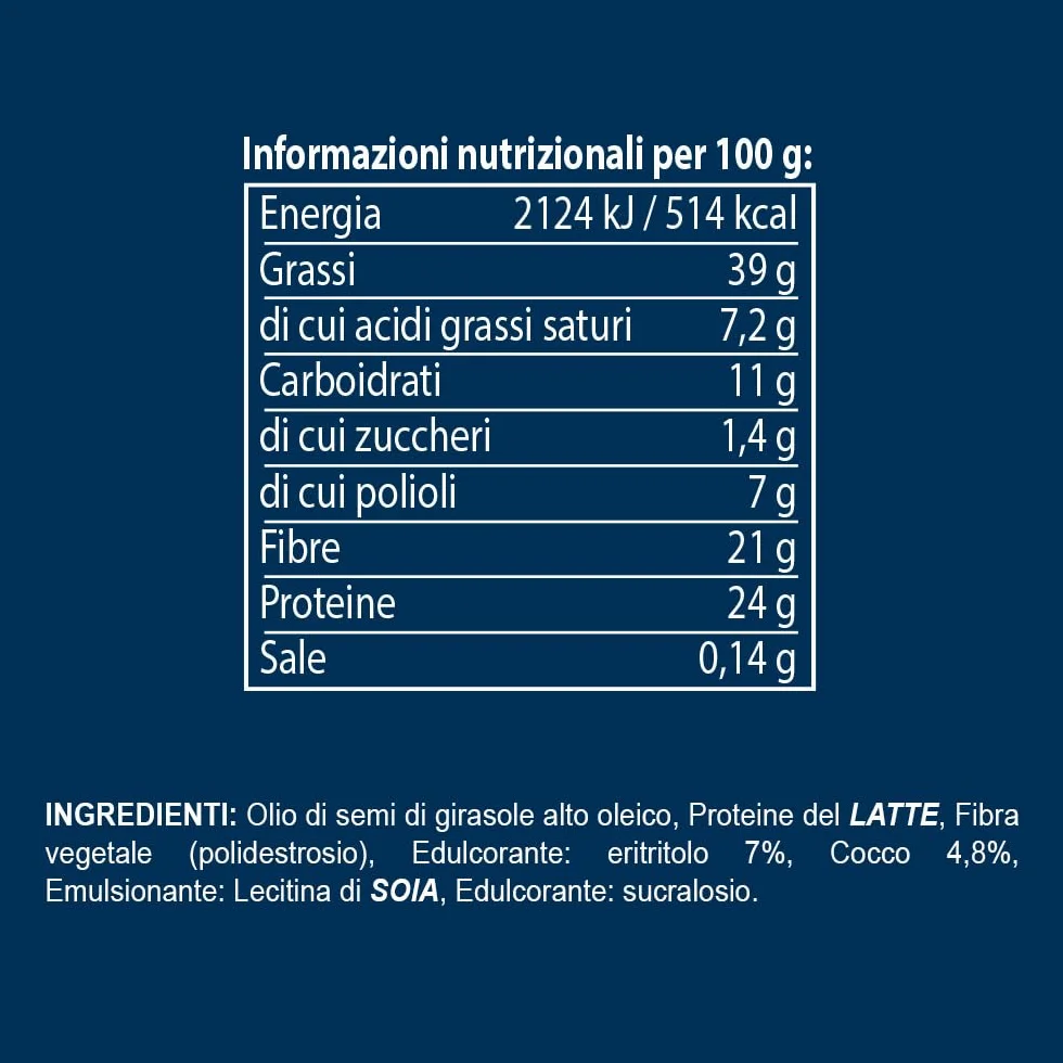EUROSUP CHOCOTEIN KETO - 250 g - Caco-Nocciola