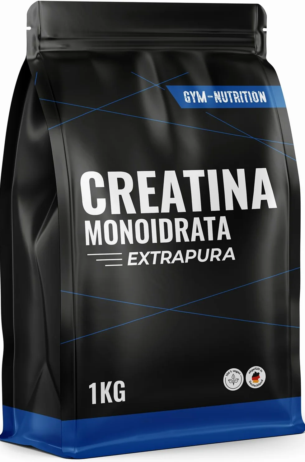 Creatina Monoidrato Polvere 1KG - 100% Vegan, Extrapura - Prodotta in Germania