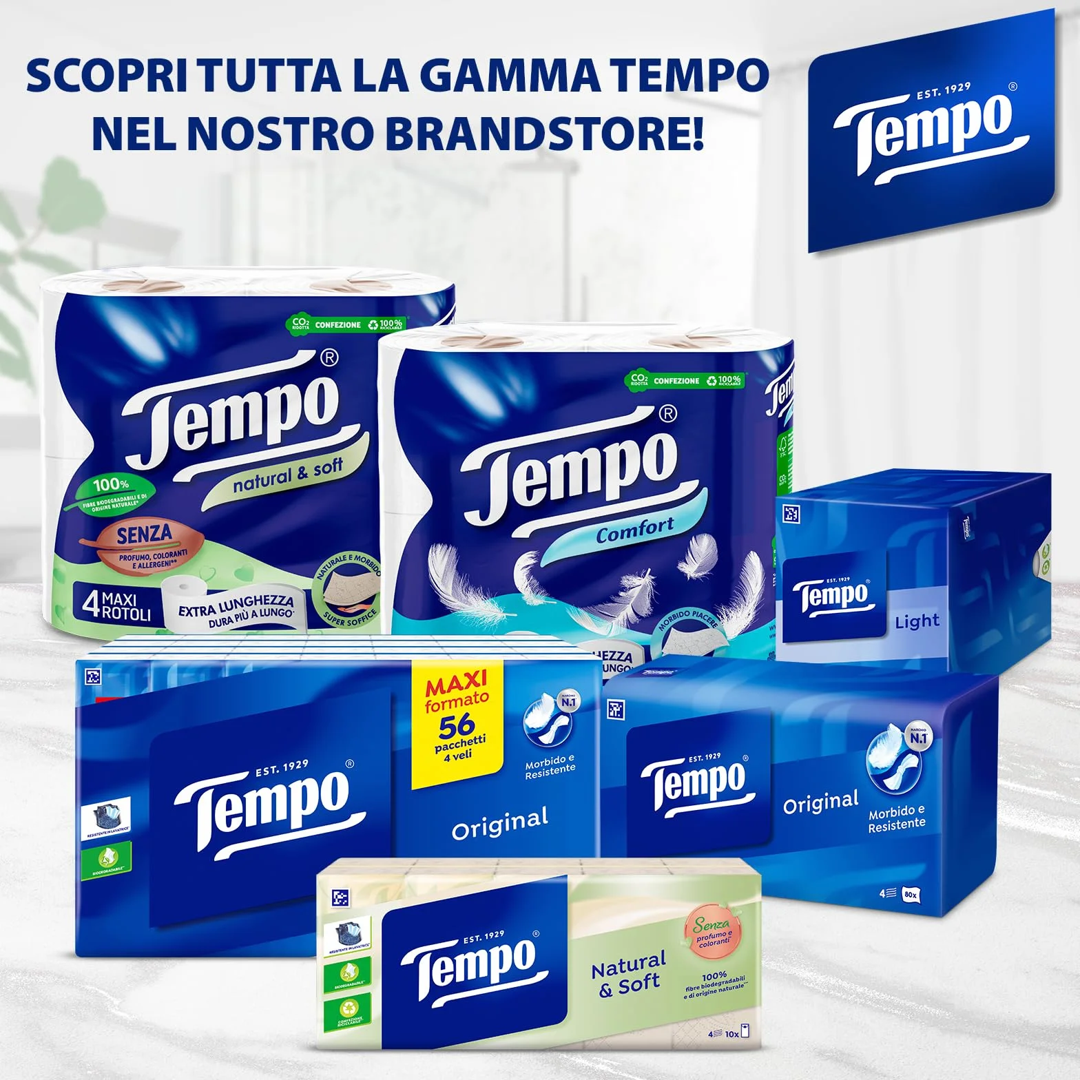 Tempo Carta Igienica Comfort 48 Maxi Rotoli