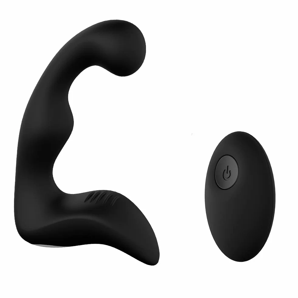 - Massaggiatóre Próstatico,Silicone Vibràtóre con 9 Modalità Di Vibrazione, Morbido Vibratǒri per Donna e Uomo Stimólazione Clitòridea e Puntó G Massaggiatóre Nero