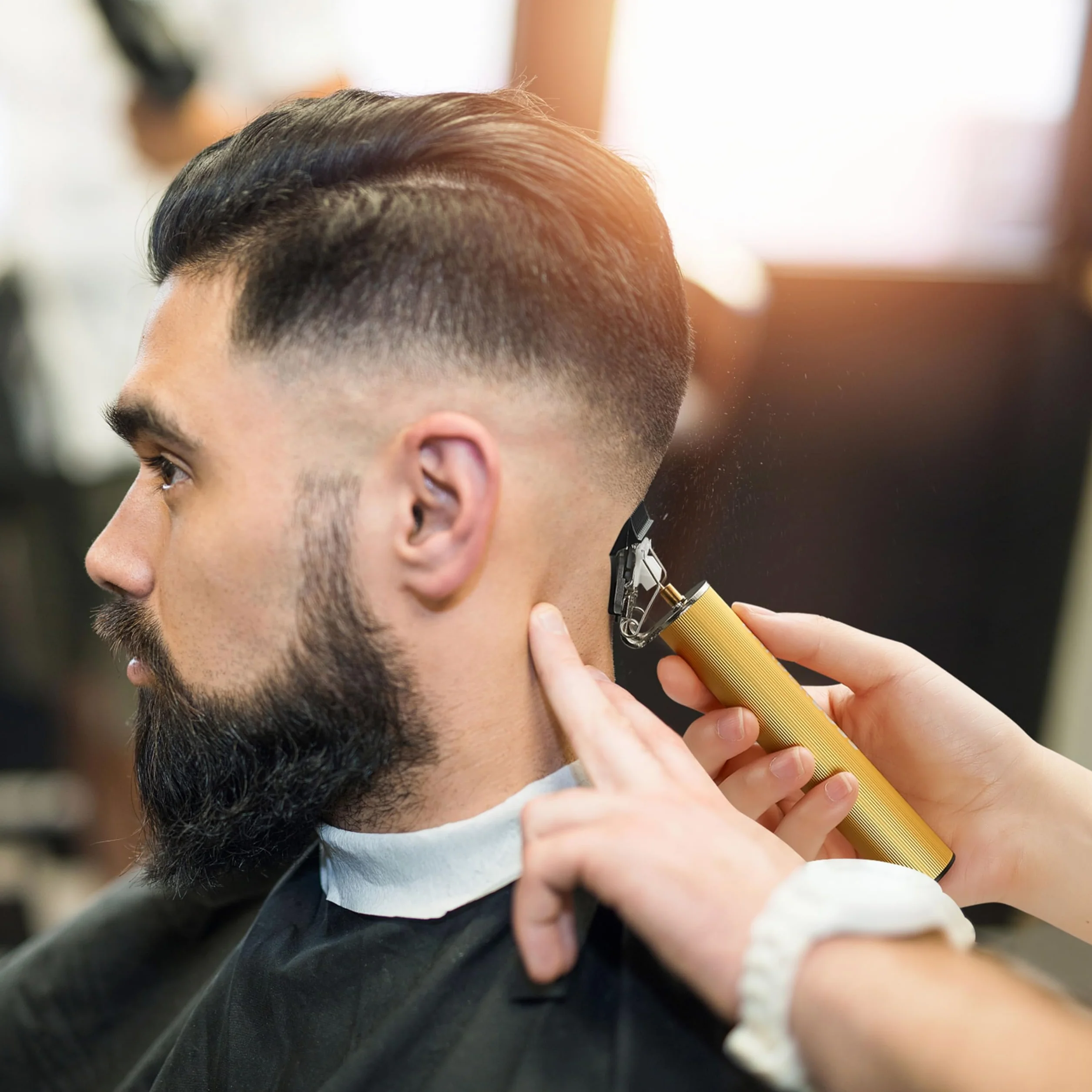 BarberBoss Regolabarba da uomo, macchinetta barba, rasoio barba, rasoio elettrico, regolabarba uomo, tagliabarba elettrico, tagliacapelli
