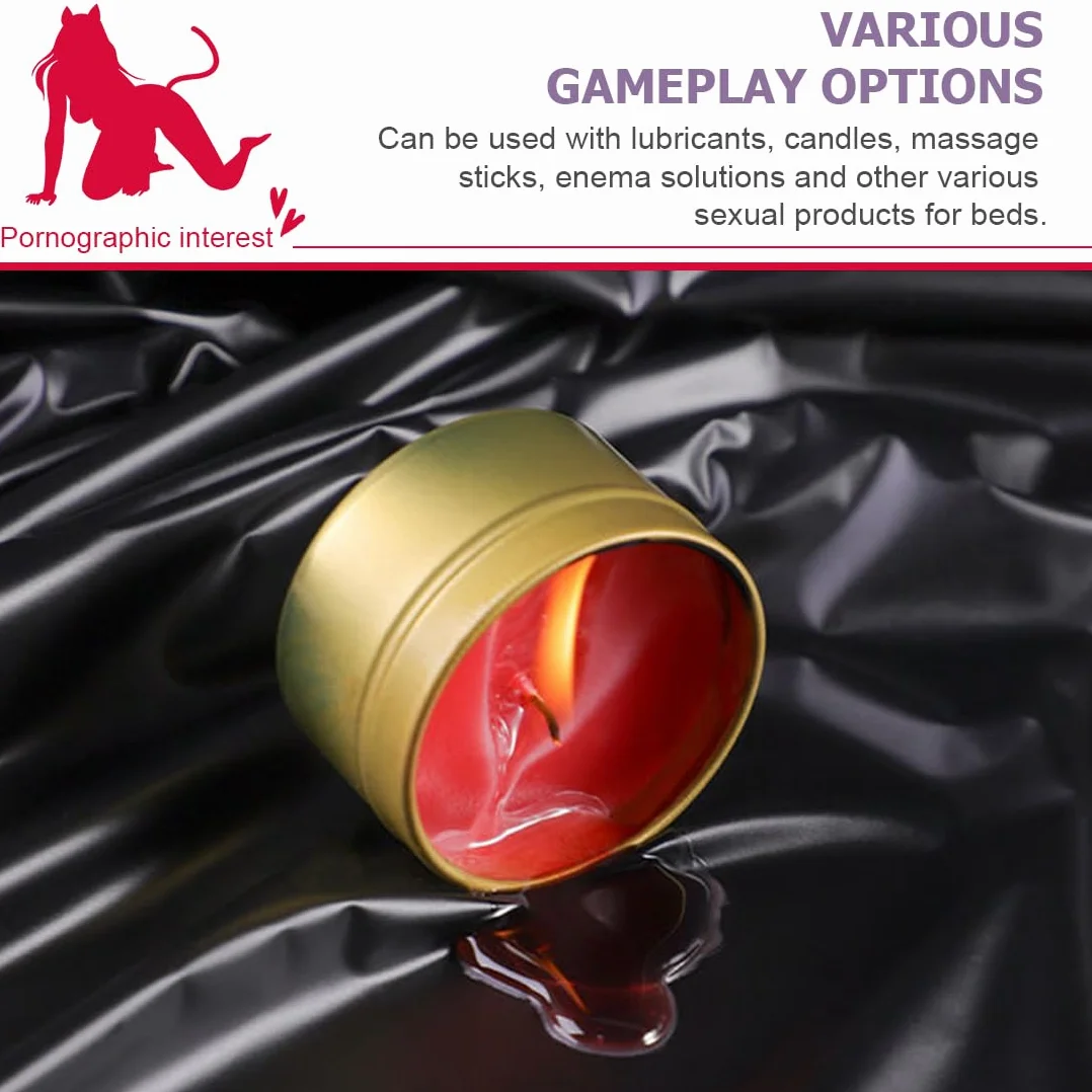 Copriletto da Gioco Impermeabile in PVC Nero 200x210 cm
