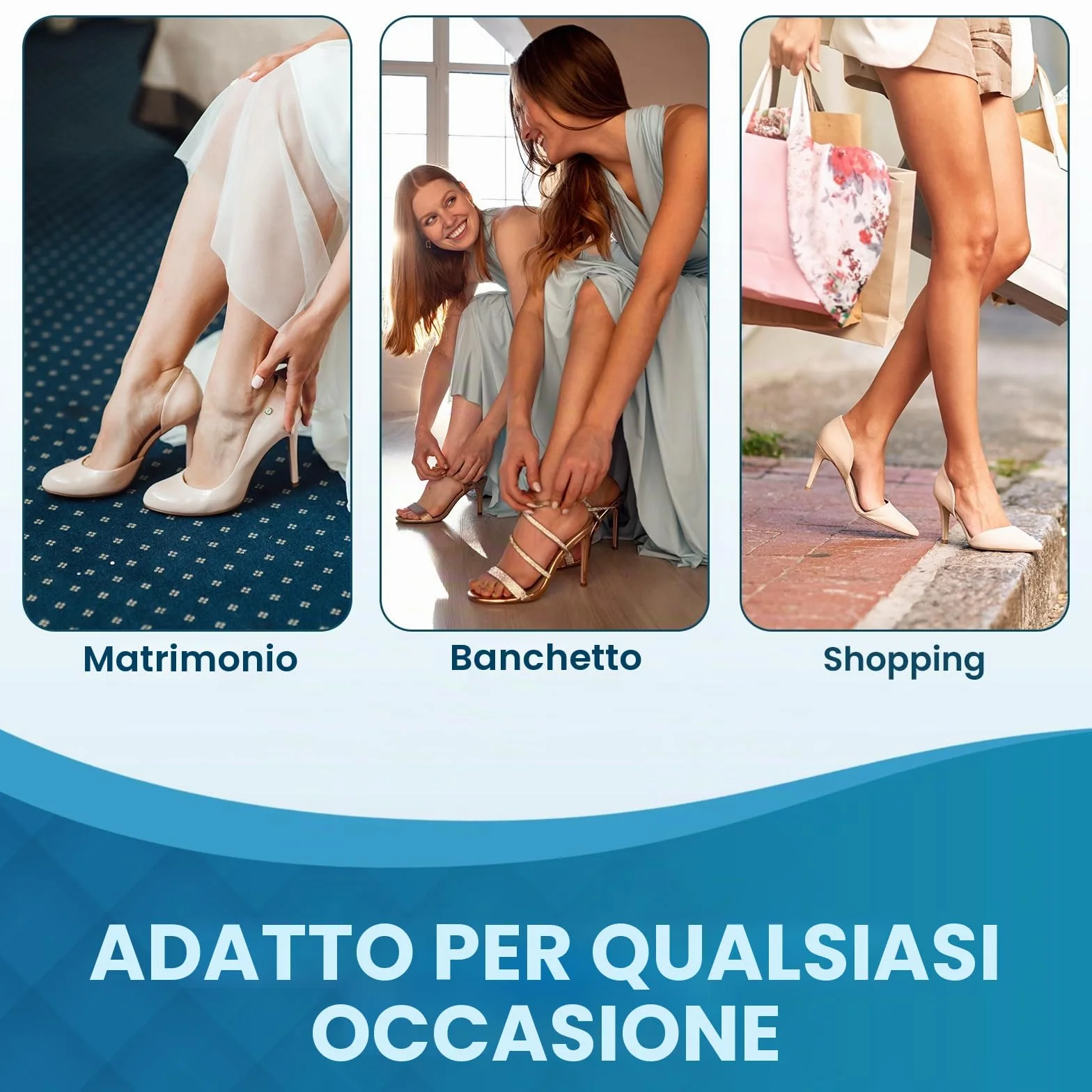 Bende idrocolloidali per vesciche piedi, 21 pezzi, adesive resistenti all'acqua per tallone e dita