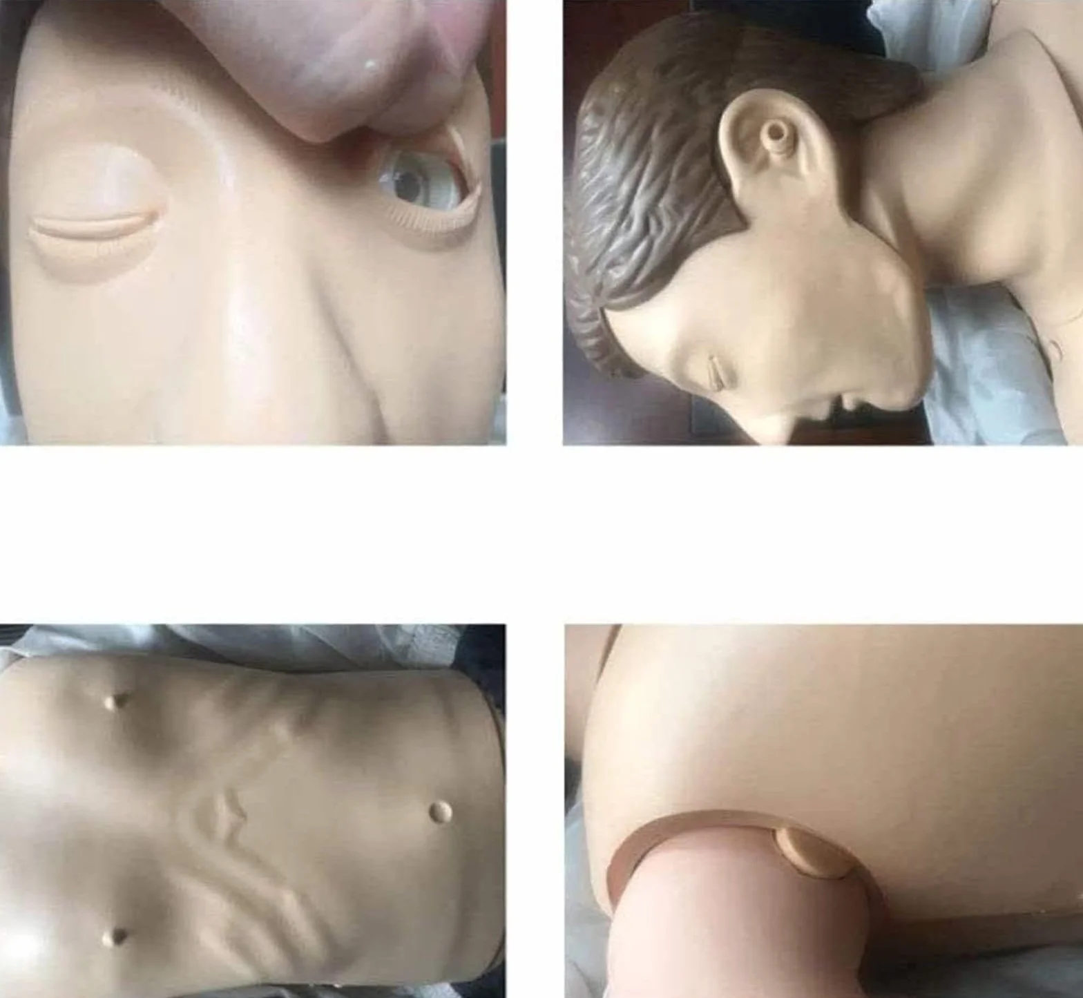 Manichino Primo Soccorso RCP Adulti 4 Sacche Polmonari Sostituibili Borsa Portaoggetti Stuoia