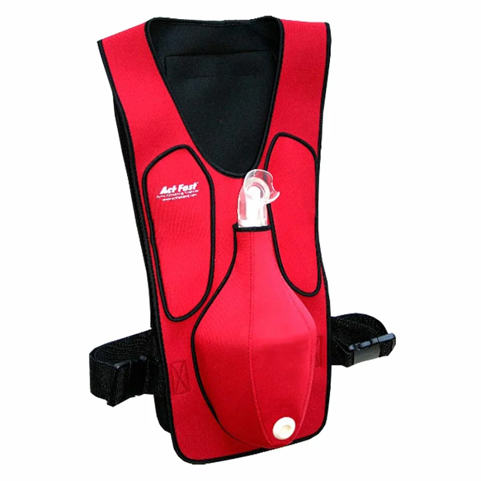 Act+Fast Anti strozzamento Trainer BackPad Borsa per il trasporto e 10 spine