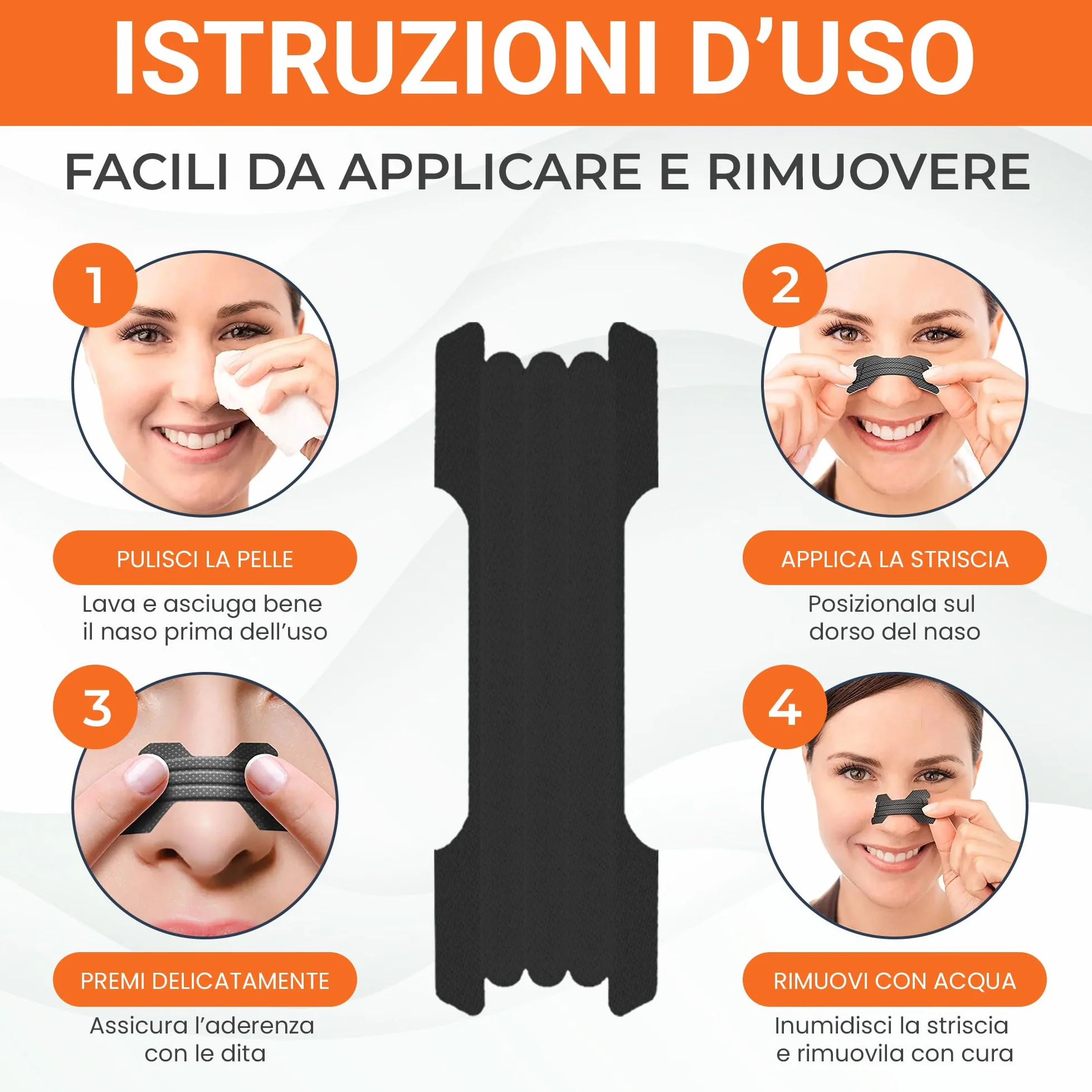 Cerotti Nasali per Sport Extra Forte 30 Pezzi - Nasal Strips per Corsa, Ciclismo, Fitness (60 x 22 mm)