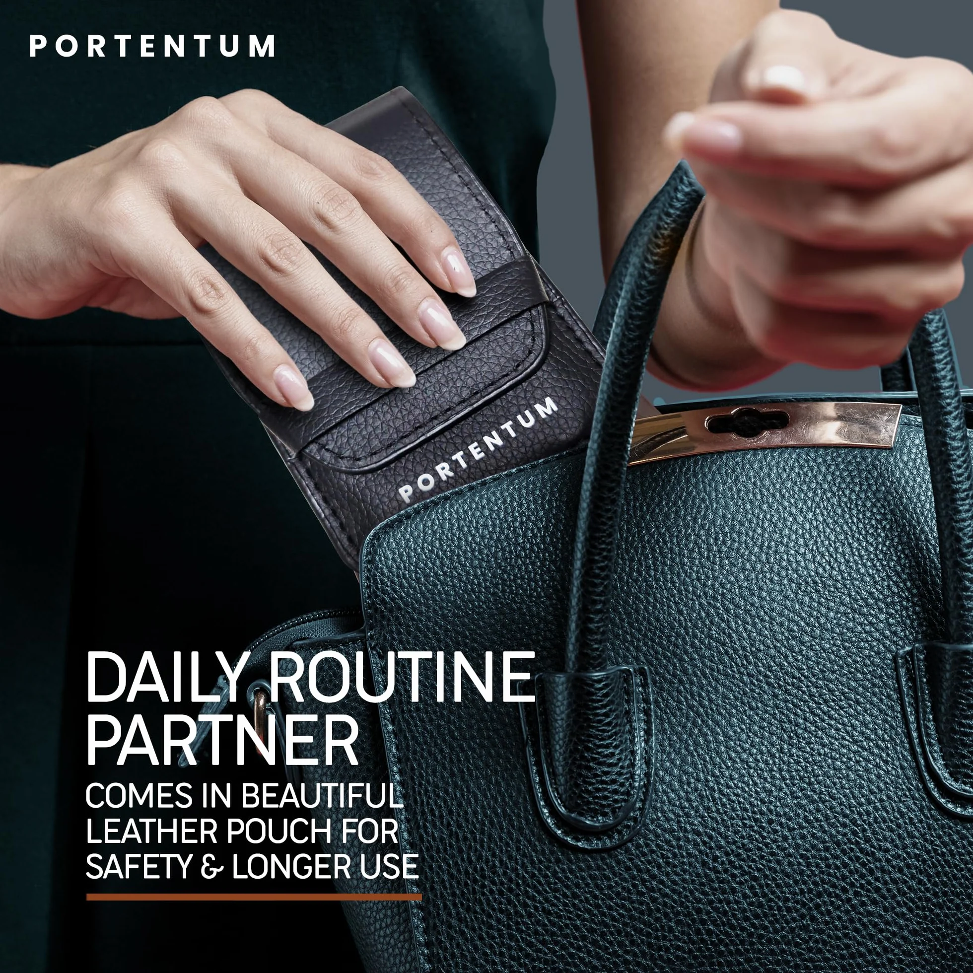 PORTENTUM Pinzetta Sopracciglia Professionale - Punta in Acciaio Inossidabile Pinzette Sopracciglia Professionale per Rimozione Punti neri per Uomini e Donne