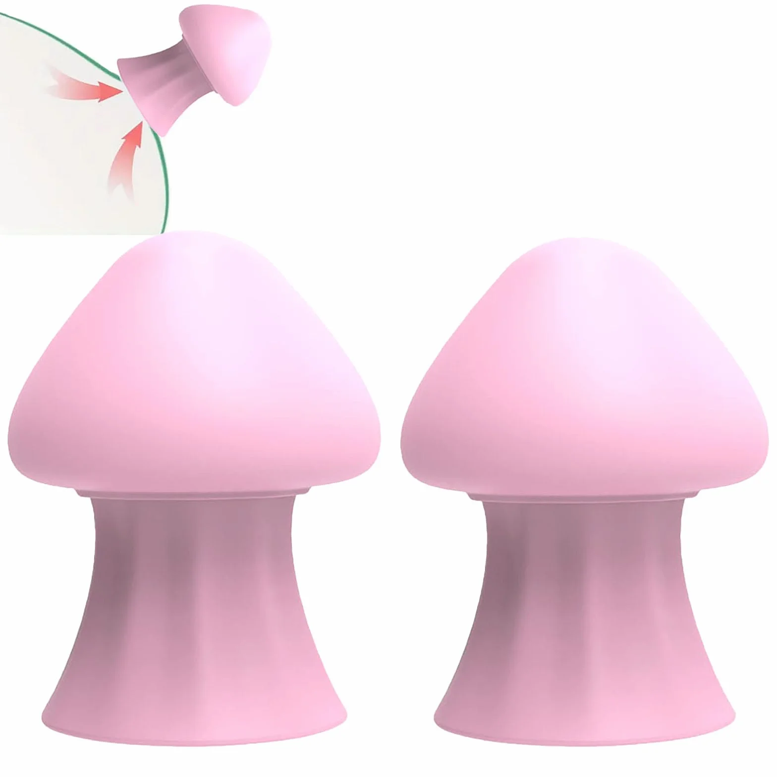 Silicone Capezzolo Succhiatori Capezzoli Morsetti Pompe Capezzolo Stimolatore Capezzolo Correttore Giocattoli Del Sesso Per La Donna Massaggio A Vuoto (Pink)