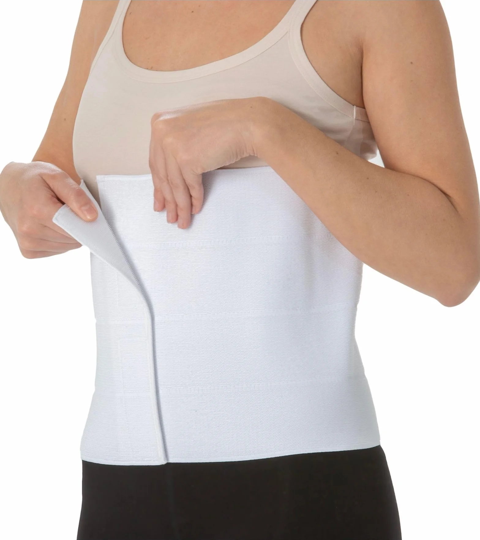 Easy8 – Taglia 2 Pancera Contenitiva Uomo Donna, Pancera Post Parto, Fascia Addominale Post Operatoria, Altezza 27 cm, Elastica, Guaina, Lombare, Corsetto, Chiusura a Strappo Regolabile