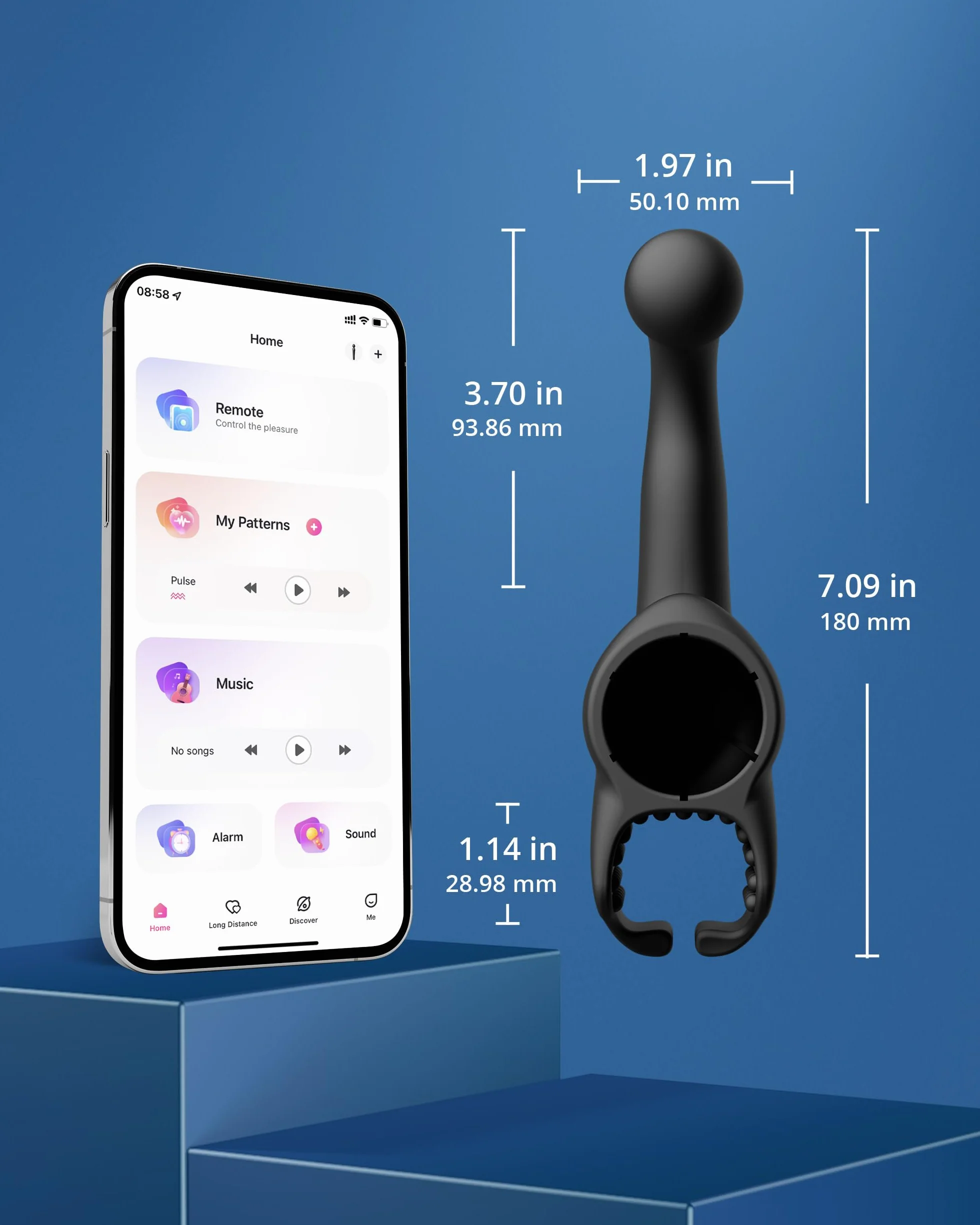 LOVENSE Domi Domi2 Accessori per Massaggiatore Wand, Prostatico Anale Vibratori, Sex Toys per Uomini