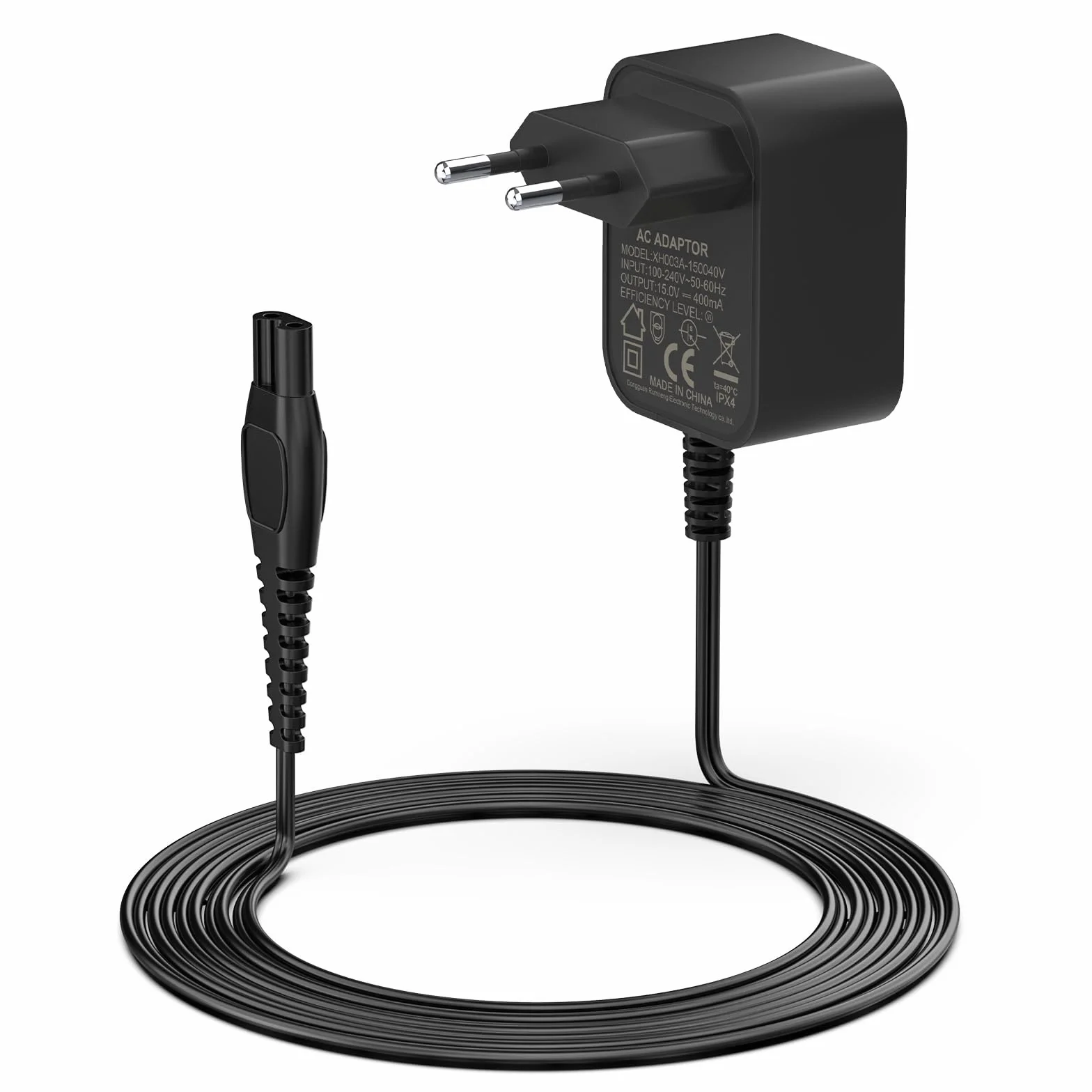 Alimentatore 15V HQ8505 Compatibile con Philips Norelco 3000 5000 7000 9000 HQ BT MG BG PT Serie QP6505 QP6551 QP6510 QP6520 QP6530 QP6550