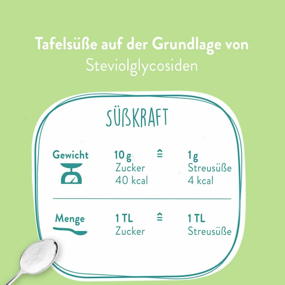Borchers Stevia Streusüße 75 g Kalorienarm Rebaudiosid A
