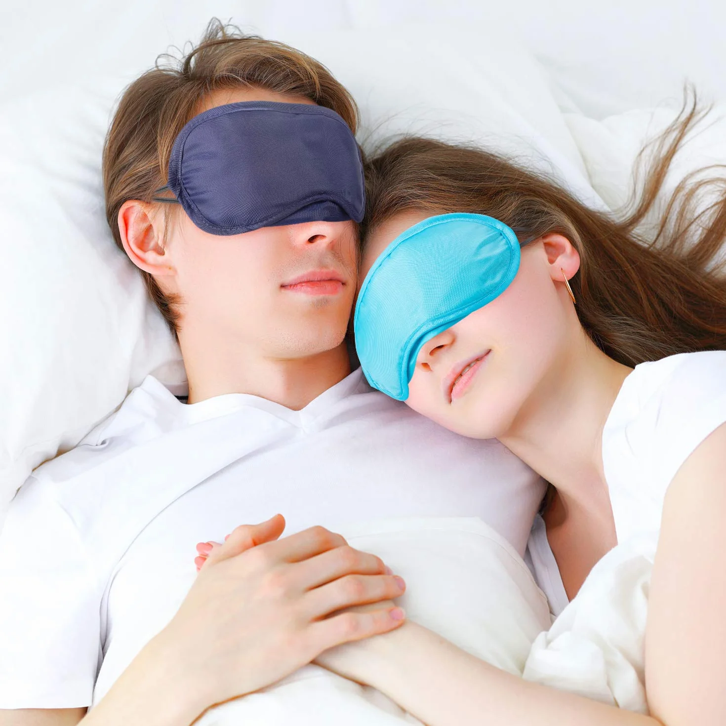 50 mascherine per dormire, mascherine per occhi, mascherine per giochi, feste, viaggi, con nasello e cinghia regolabile