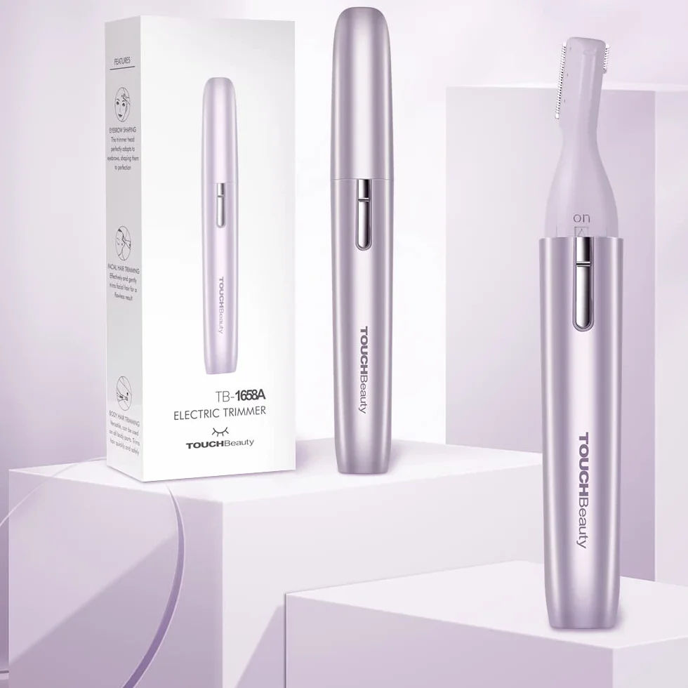 Rasoio Sopracciglia,TOUCHBeauty Epilatore Sopracciglia Donna, Face Razor Professionale di Precisione Facciali Indolore, Rasoio Viso Trimmer Portatile per donna e uomoAG-1658Z(Viola)