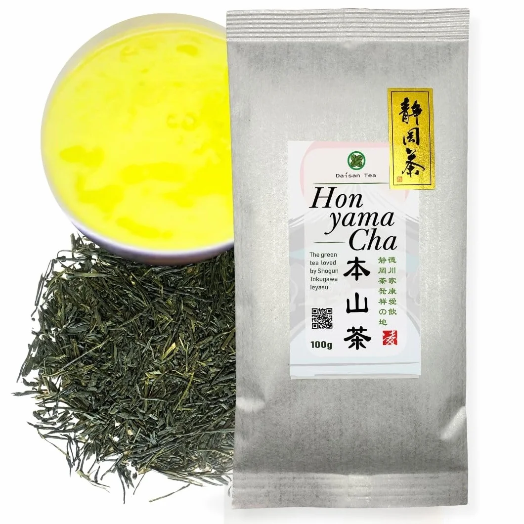 Daisan Tea, Honyama Tè Verde, Tè Verde Giapponese, Tè Sencha Premium | Tè fresco raccolto, Ryoku-Cha Verde Giapponese di Shizuoka, Giappone, Novità in Europa (100g)
