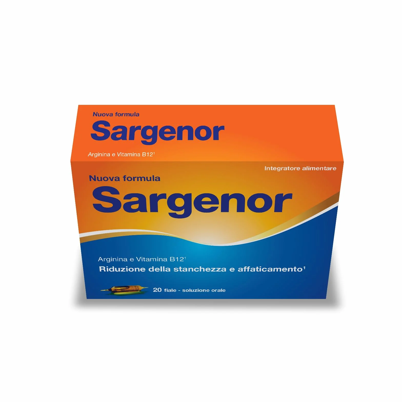 Sargenor Integratore Alimentare Arginina Vitamina B12 20 Fiale Stanchezza Fisica Mentale