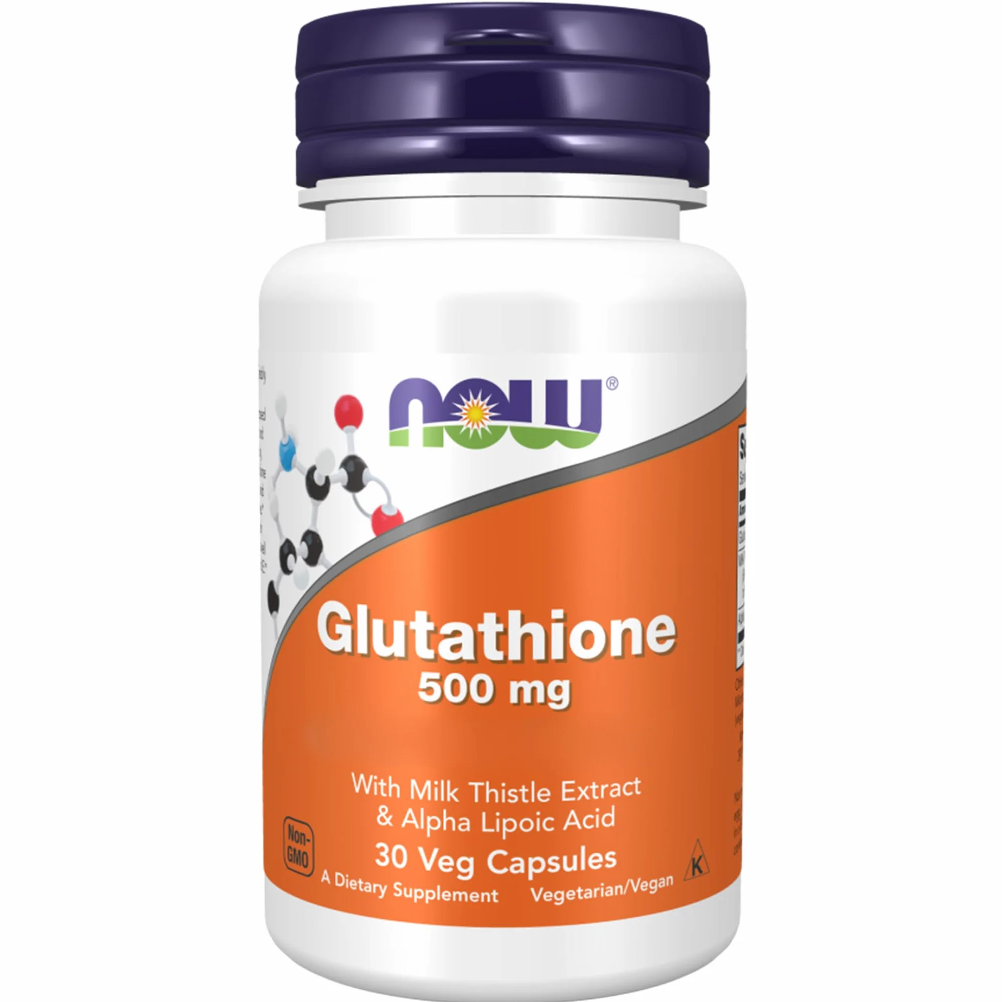 Now Foods L-Glutatione 500 mg Cardo Mariano Acido Alfa Lipoico 30 Capsule vegane