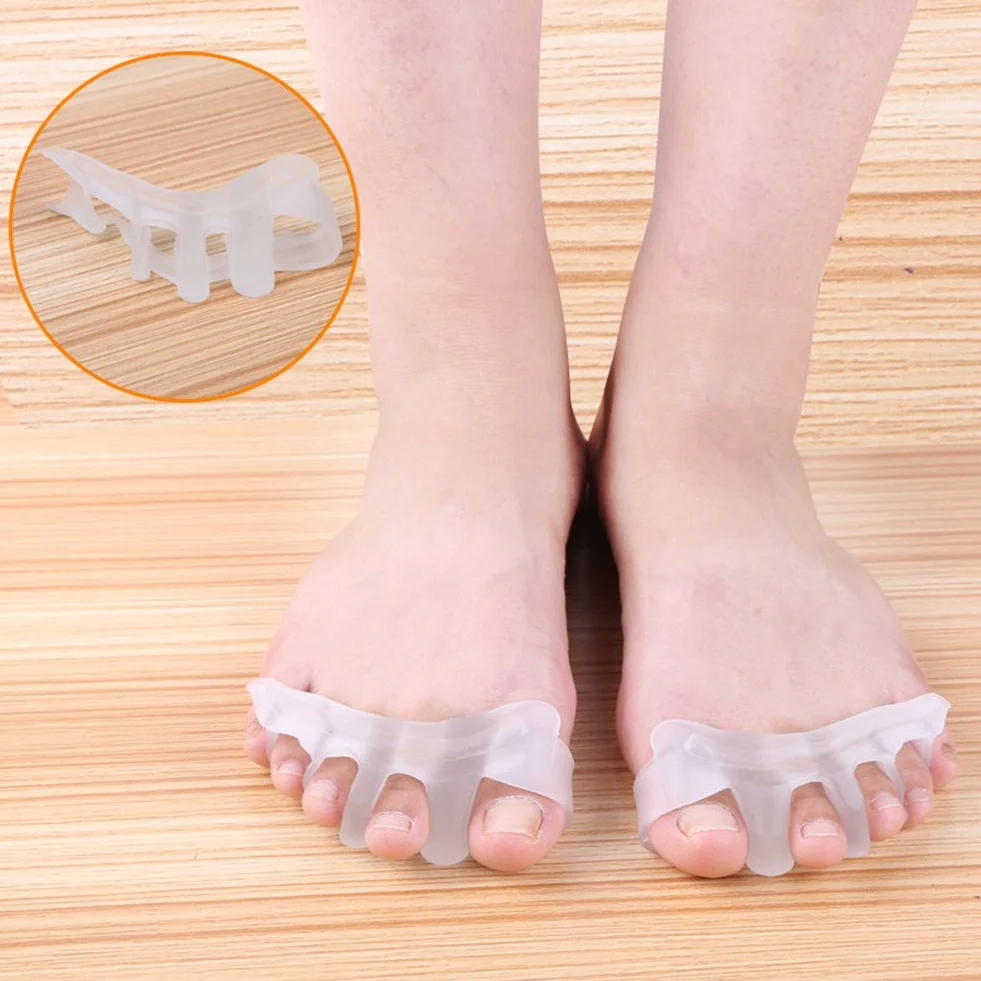 Tutore Alluce Valgo Correttore Separatore Dita Piede Silicone Raddrizza Dita Martello