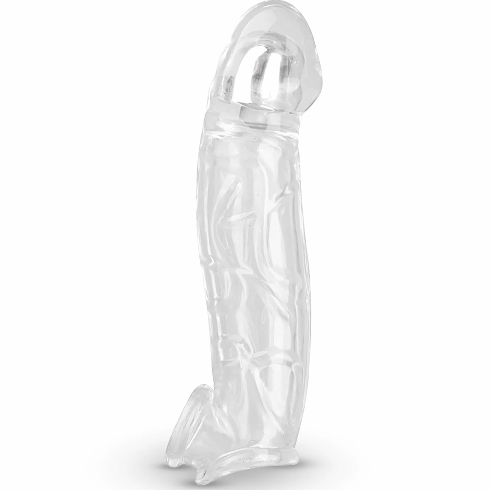 BDSMYOU Guaina Pene Sex Toys per Allungamento del Pene Maschile,Erezione Pene Forte e Duratura,Anello Antiscivolo per Testicoli,Sexytoysys Uomo,Toys Sessuali per Uomini (L)