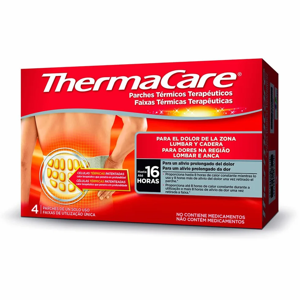 THERMACARE Zona Lumbar y Cadera 4 Unidades