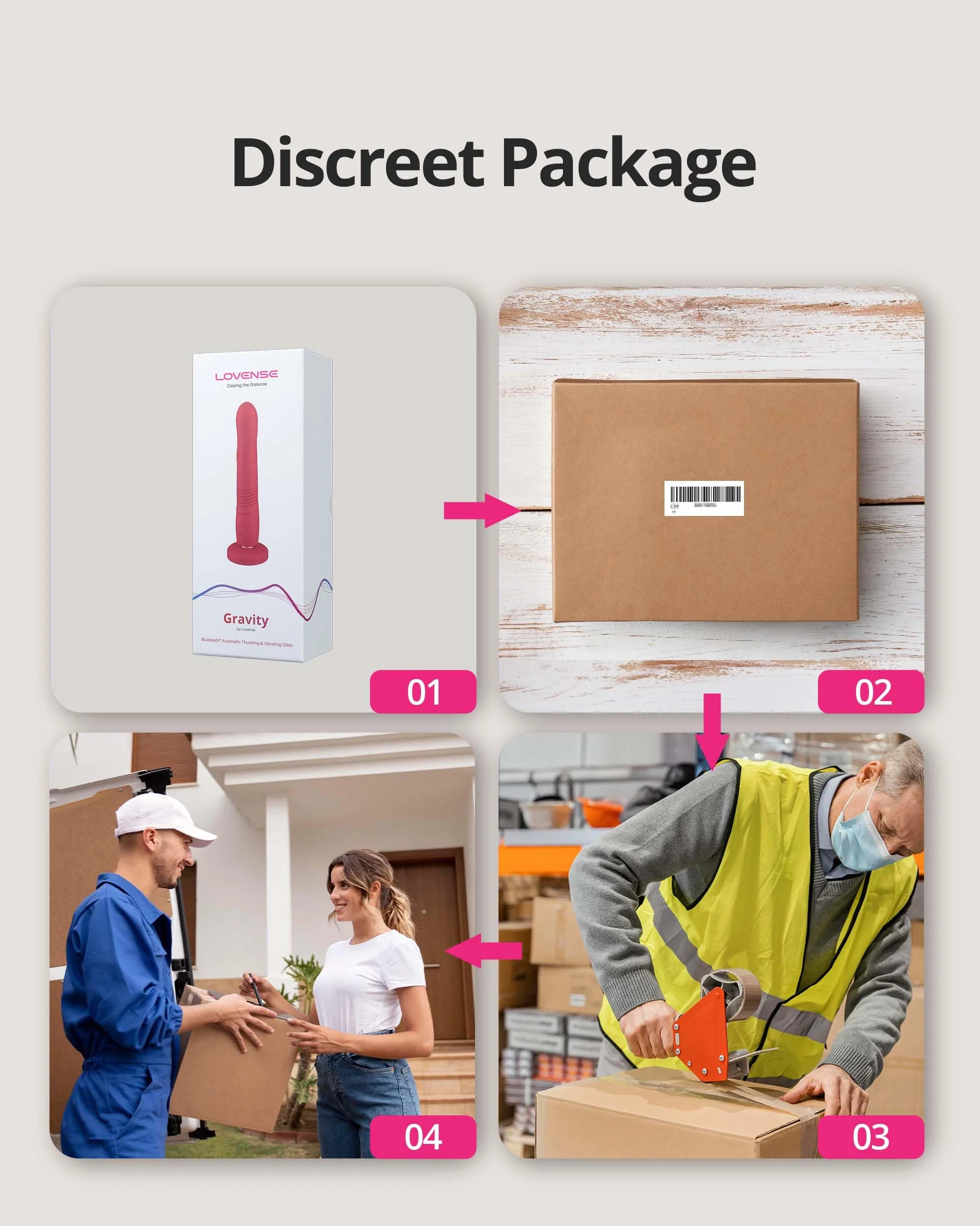 LOVENSE Gravity Bluetooth Vibratori Realistici per Donna con Telecomando, Dildo Automatico Retrattile, Modalità di Vibrazione Personalizzate illimitate