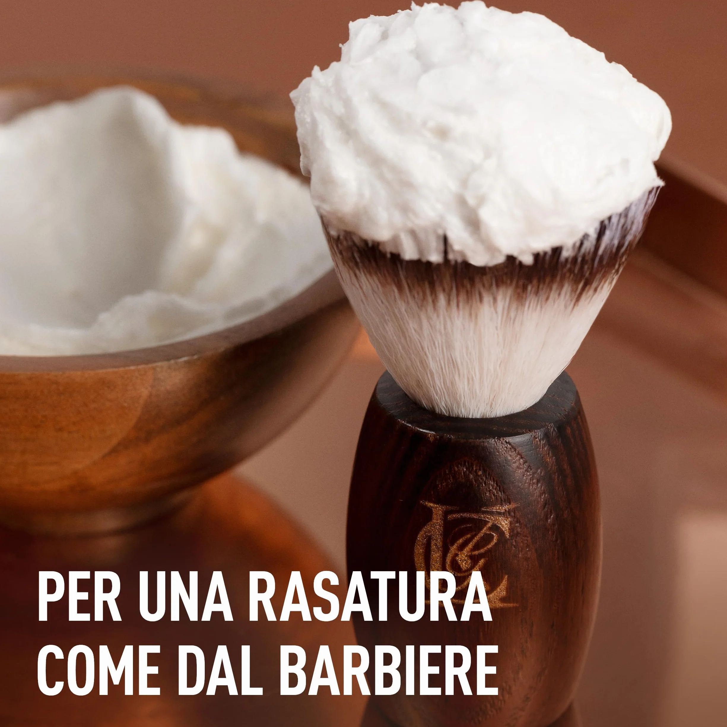 King C. Gillette Pennello da Barba, Cura della Barba, con Fibre Morbide e Manico in Legno, Esperienza di Rasatura Professionale, Idea Regalo Uomo