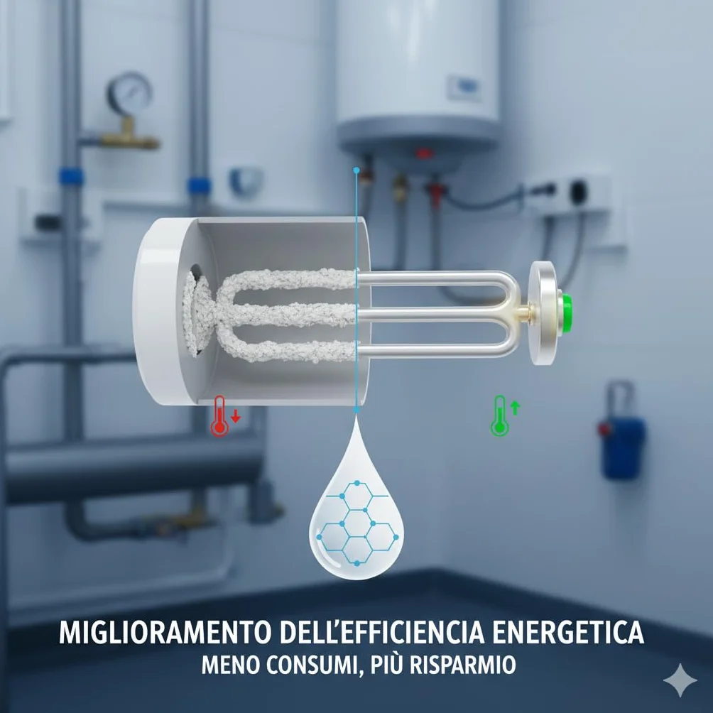 Polifosfati Anticalcare Universali per Dosatore Caldaia | Ricarica di Ricambio Made in Italy | Set 36 Pezzi