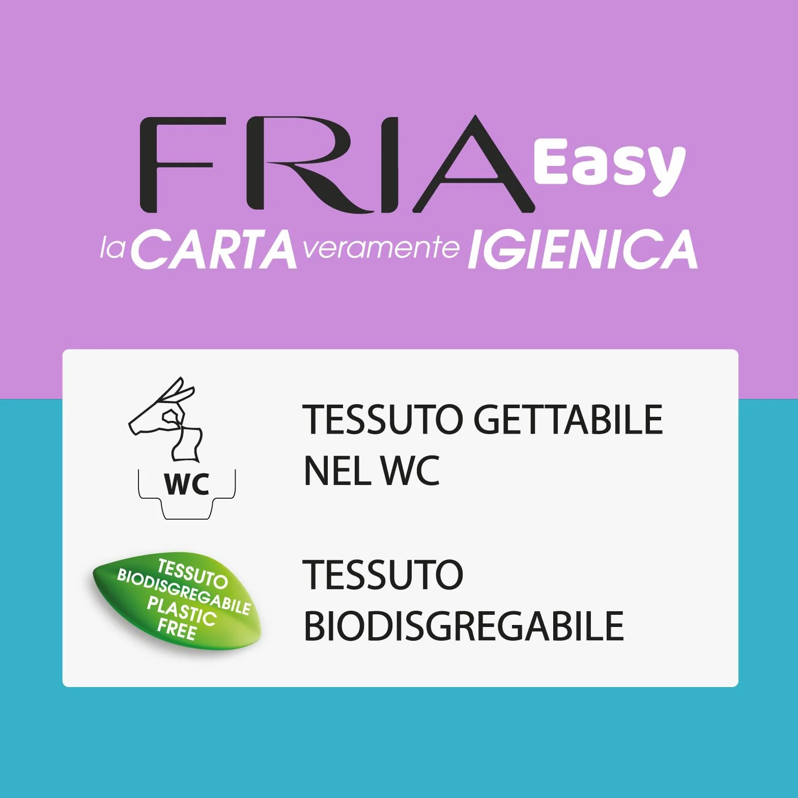 Fria Salviette Umidificate con Aloe Vera e Camomilla, Tessuto Gettabile nel WC, Confezione Tascabile da 12