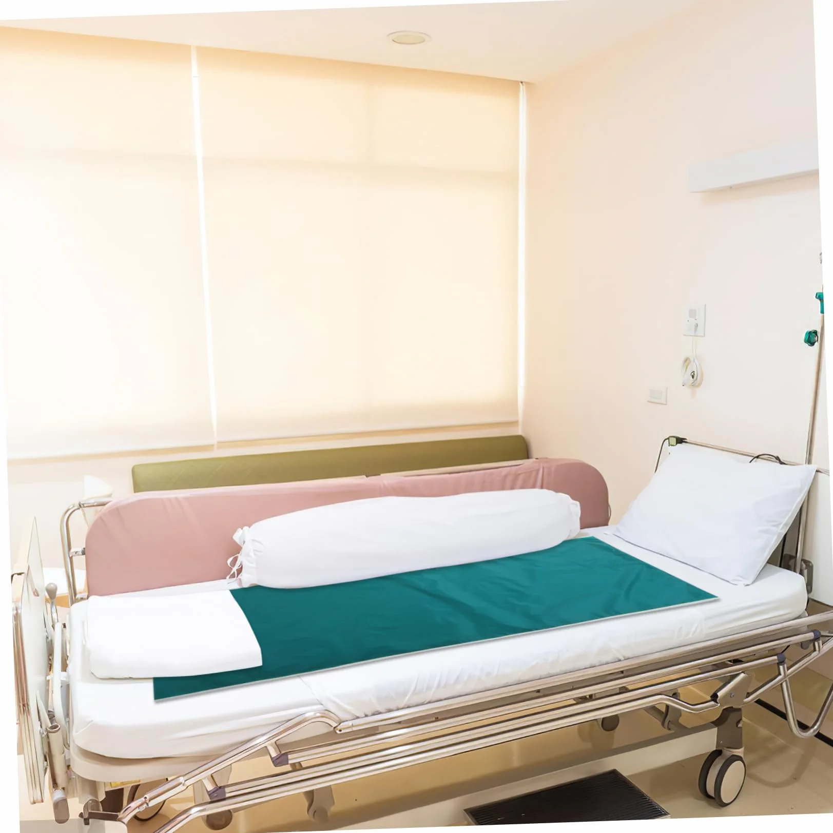 Coperta Trasferimento Pazienti Costretti Letto 180x75 Cm Panno Scorrevole Silicone Rotazione Riposizionamento Anziani