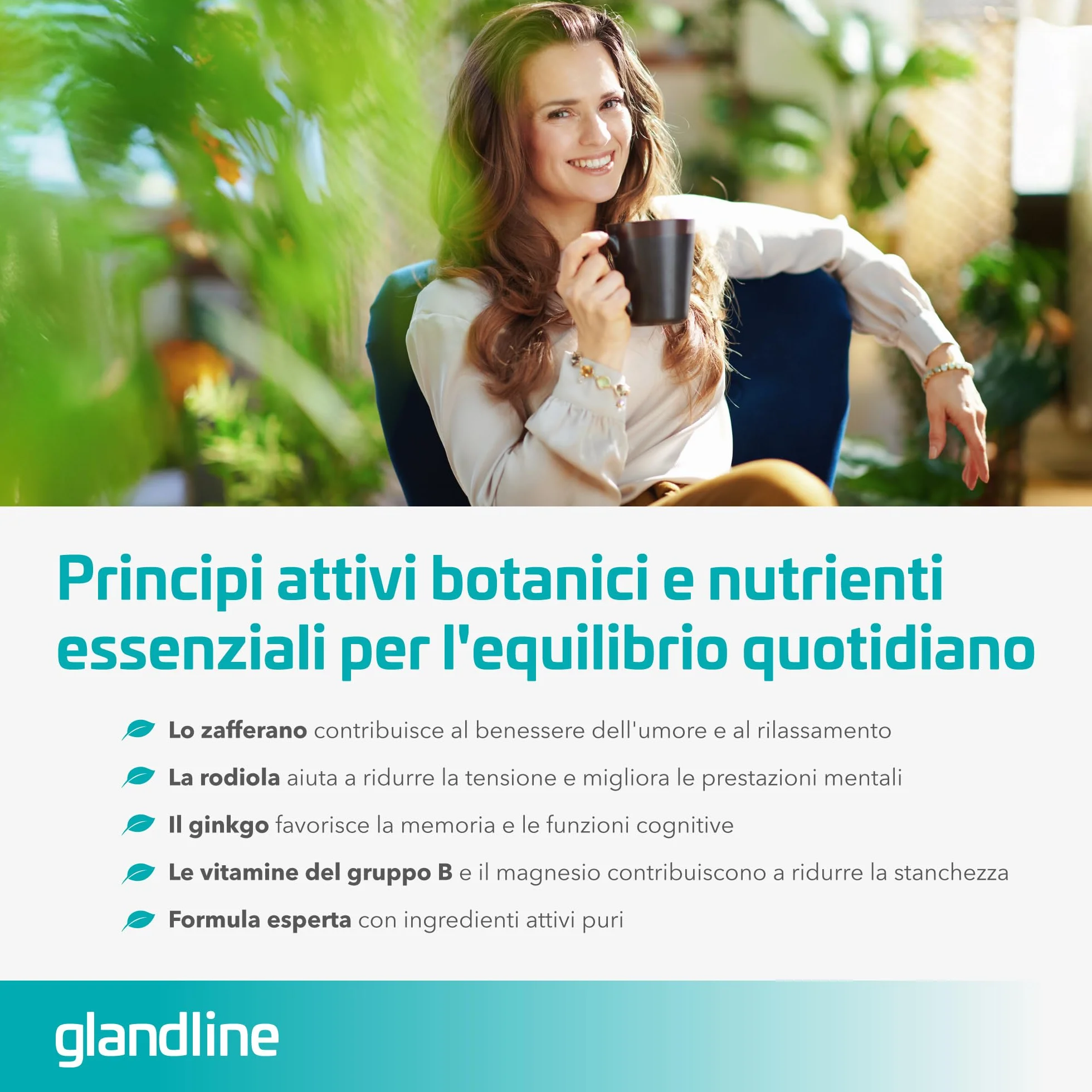 MoodLux Integratore per l’Umore Zafferano Rodiola Ginkgo L-Tirosina Magnesio Selenio 60 Capsule Sensilab