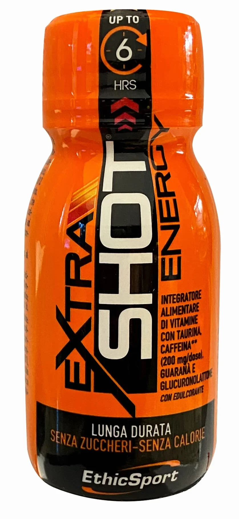 Extra Shot Energy EthicSport Energy shot Caffeina 200 mg Taurina Guaranà Vitamine B Focus concentrazione 12 flaconi 60 ml Senza zuccheri gluten free