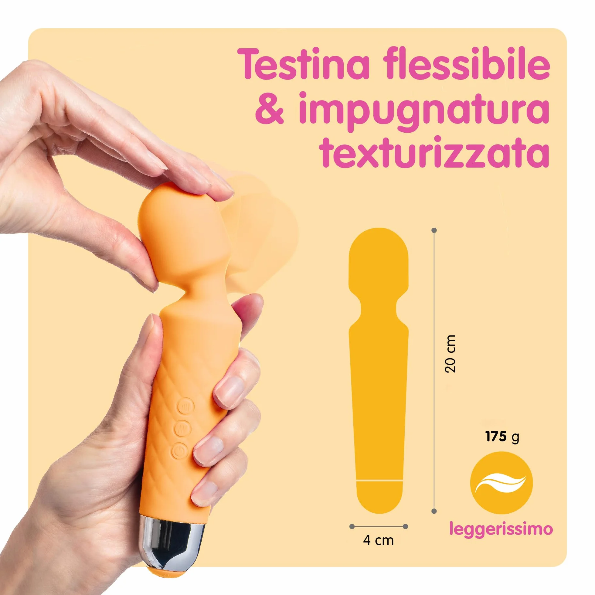 Vibratore Sessuale per Donna - Massaggiante Personale Con 8 Velocità e 20 Modalità - Stimolatore Punto G - Dildo vibrante, Vibratorepunto squirt, Giocattoli Sessuali - Oliver James (Pesca)