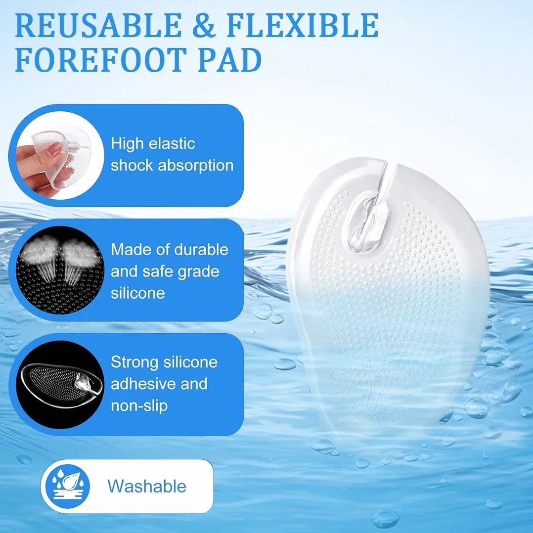 Protezioni dita piedi silicone trasparenti JEYORZY 2 paia