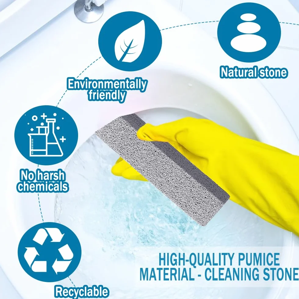 Pietra Pomice per WC 6 Pezzi, Pumice Stone Cleaning Block per Bagno e Cucina