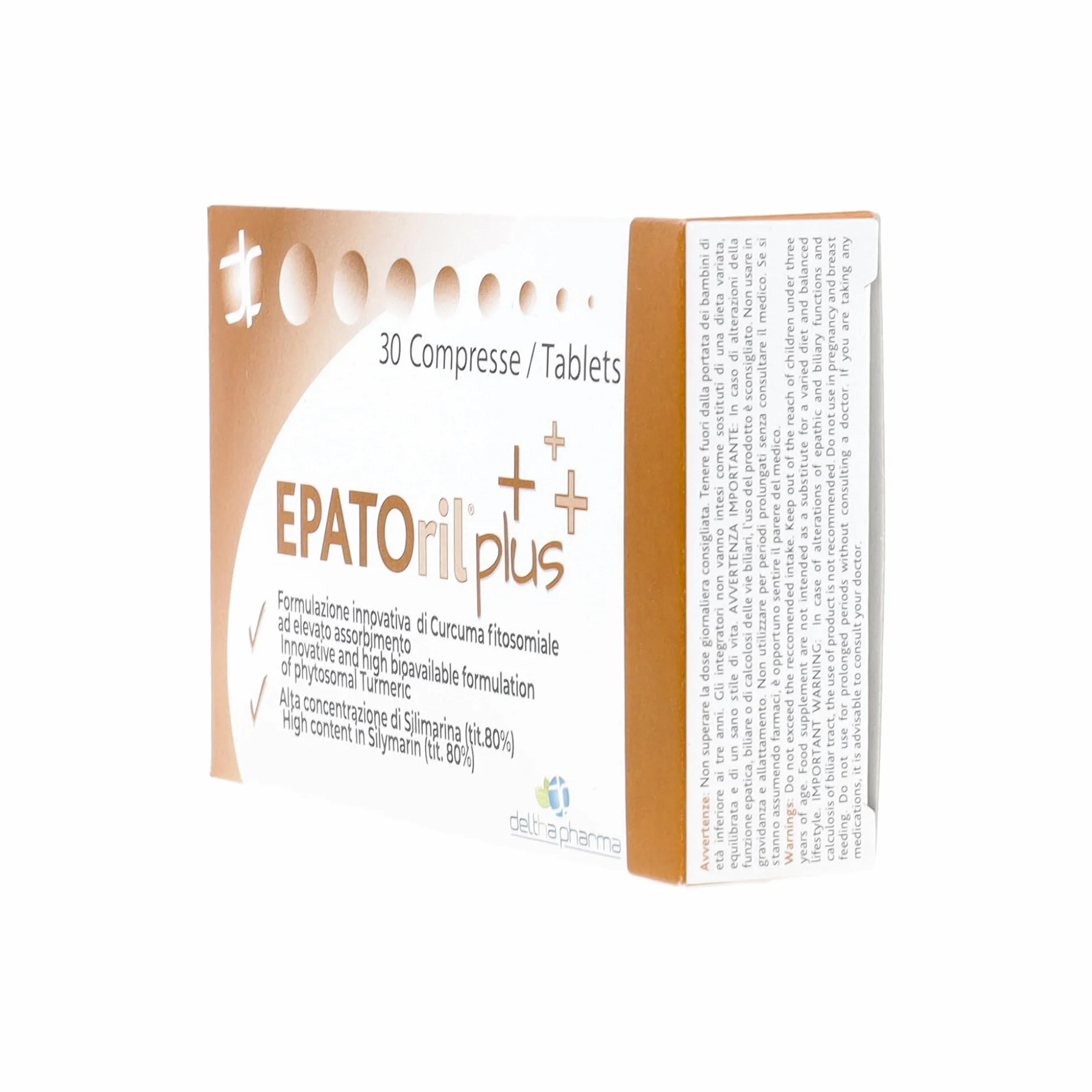 Deltha Pharma Epatoril Plus Integratore per il Fegato 30 Compresse