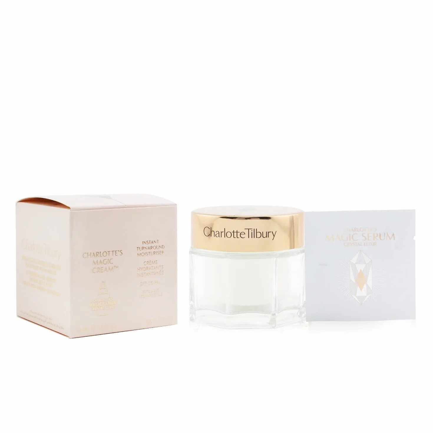 Charlotte Tilbury Magic Cream + Magic Serum Crystal Elixir 50ml + 1ml