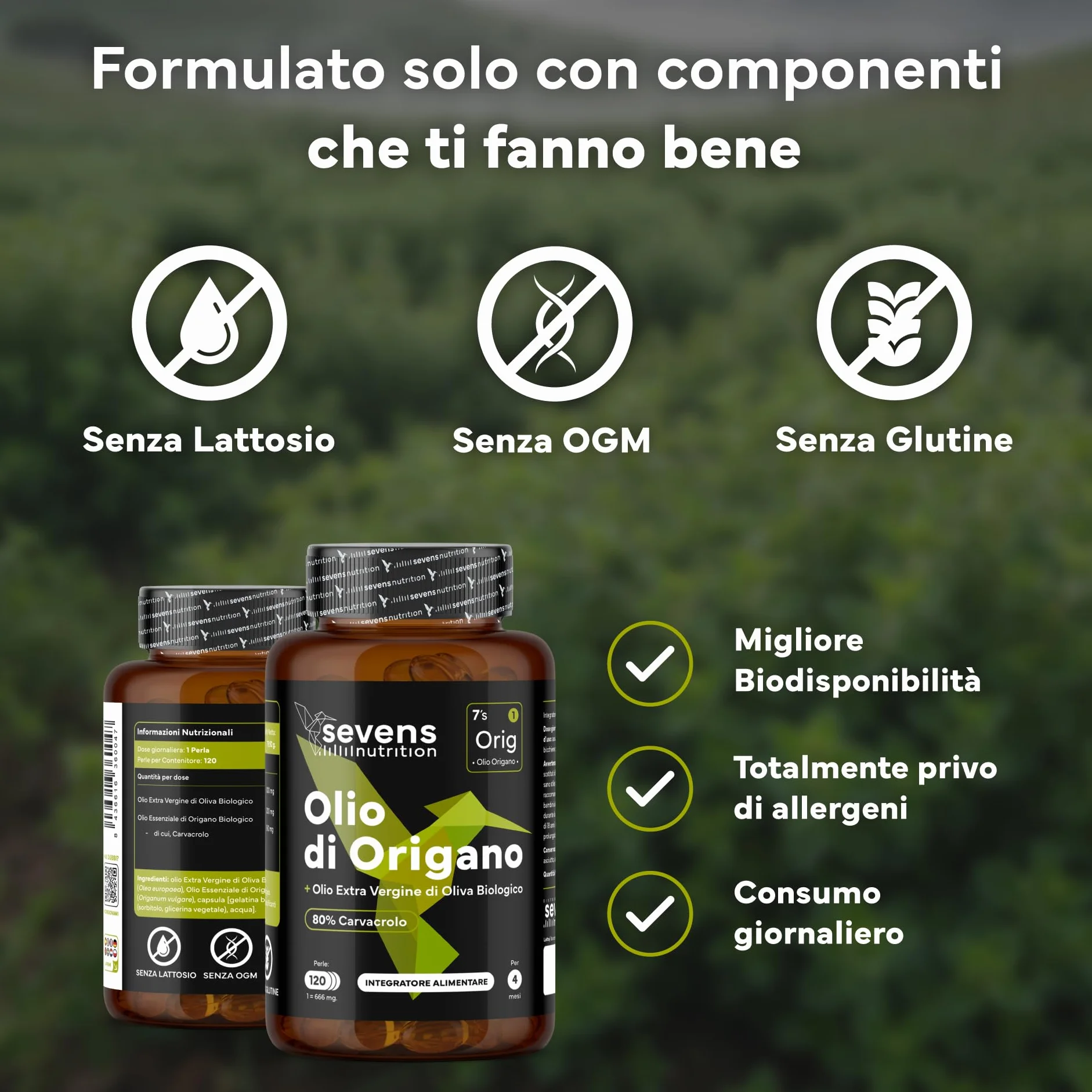 Olio di Origano Capsule 160 mg Carvacrolo 120 Softgel Supporto Immunitario