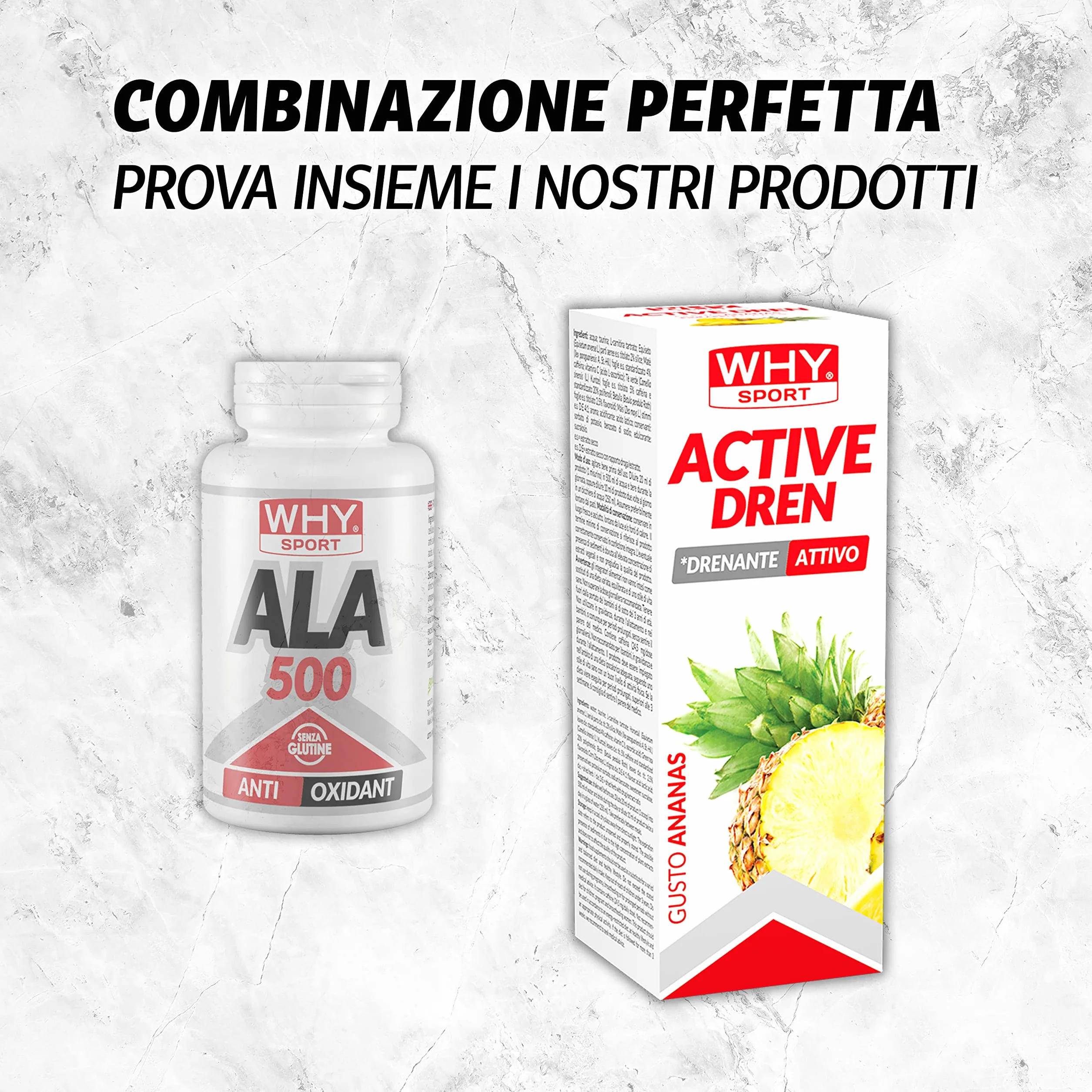 WHY SPORT ALA 500 Acido Alfa Lipoico Integratore Antiossidante 60 Compresse