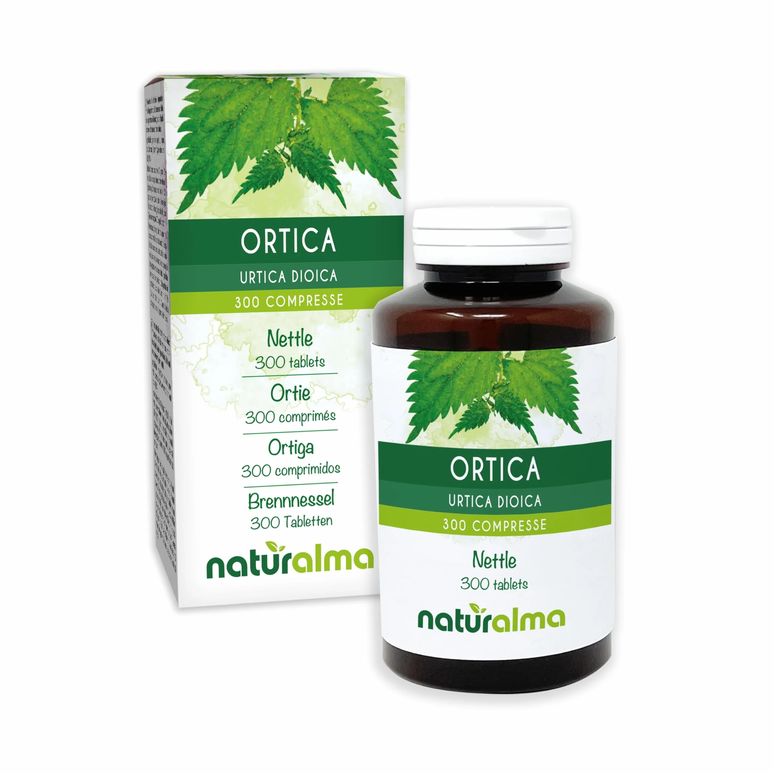 Naturalma Ortica Urtica dioica foglie e radici 150 g 300 compresse Integratore alimentare