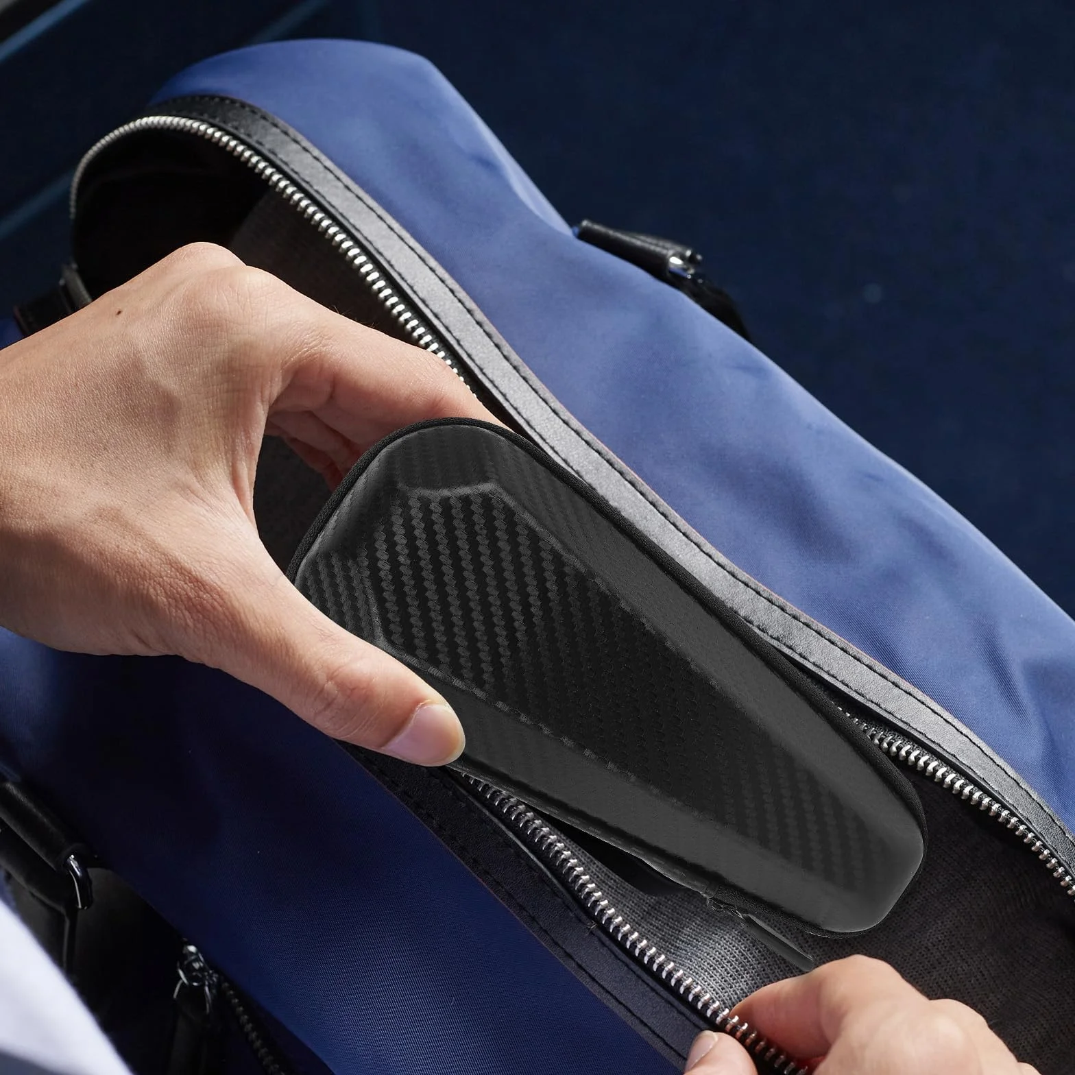 Linkidea Custodia da Viaggio per Rasoio, Organizer Portatile per Rasoi Elettrici, Compatibile con Panasonic Arc 6, 5, 4, ES-SWLT2W, Philips Shaver 2400, 3900 (Nero)